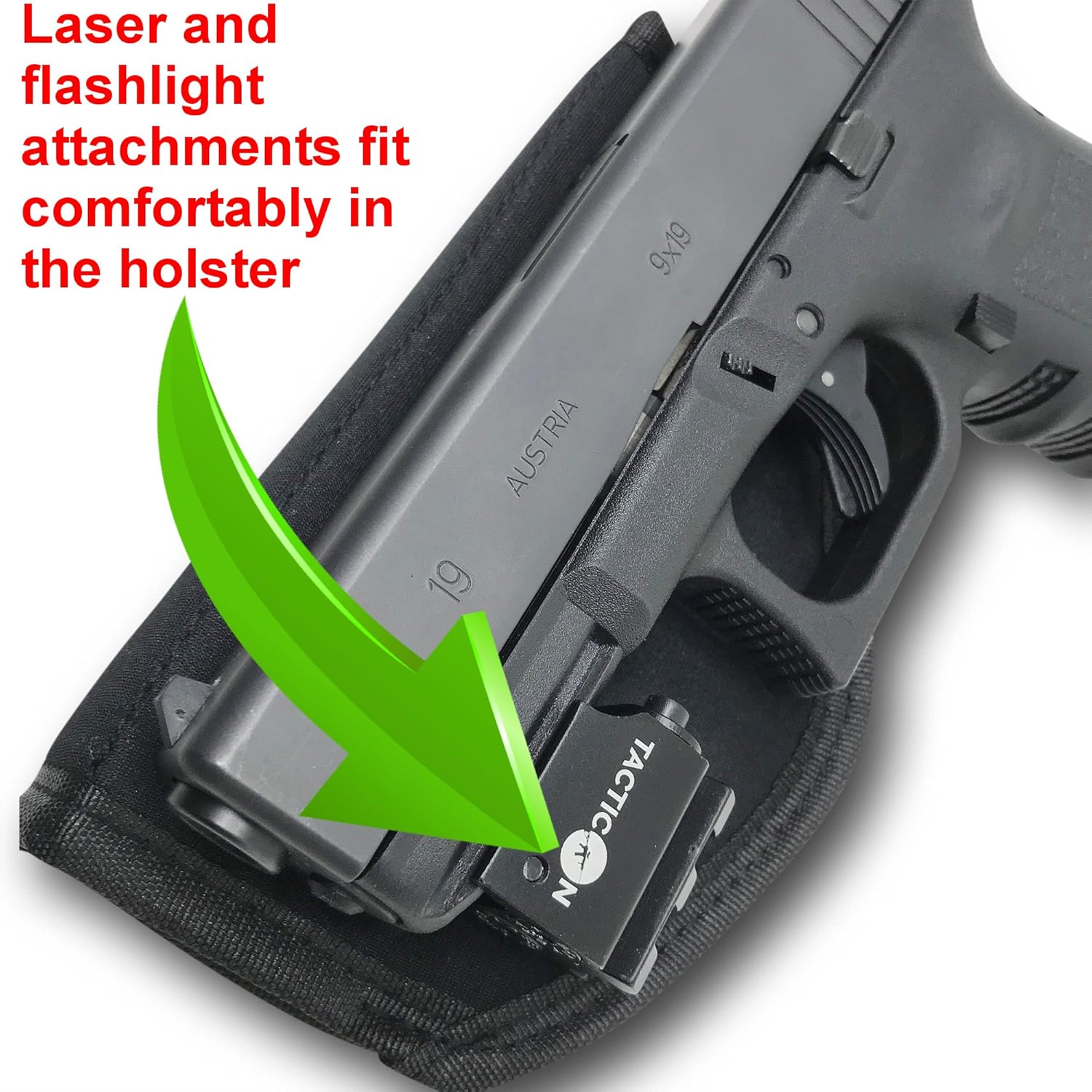 Concealed Carrier (TM) Universal IWB Holster for Concealed Carry | Inside The Waistband | Fits All Firearms S&W M&P Shield 9/40 1911 Taurus PT111 G2 Sig Sauer Glock 19 17 27 43 (Right-Handed) : Sports & Outdoors