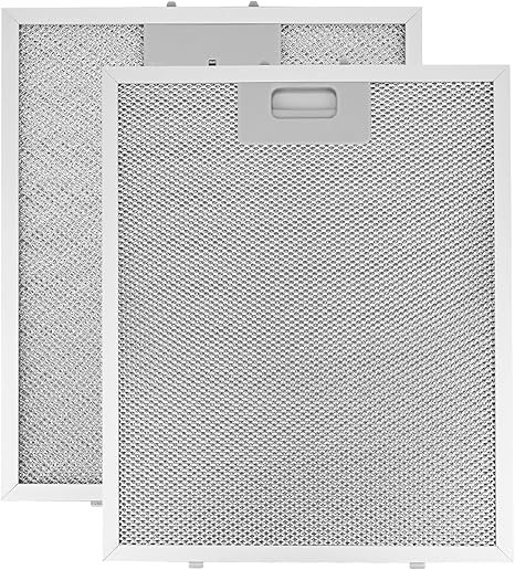 2 Filtri Grasso Alluminio Per Cappa Baumatic/SMEG, 320x260 Mm, Autopulenti
