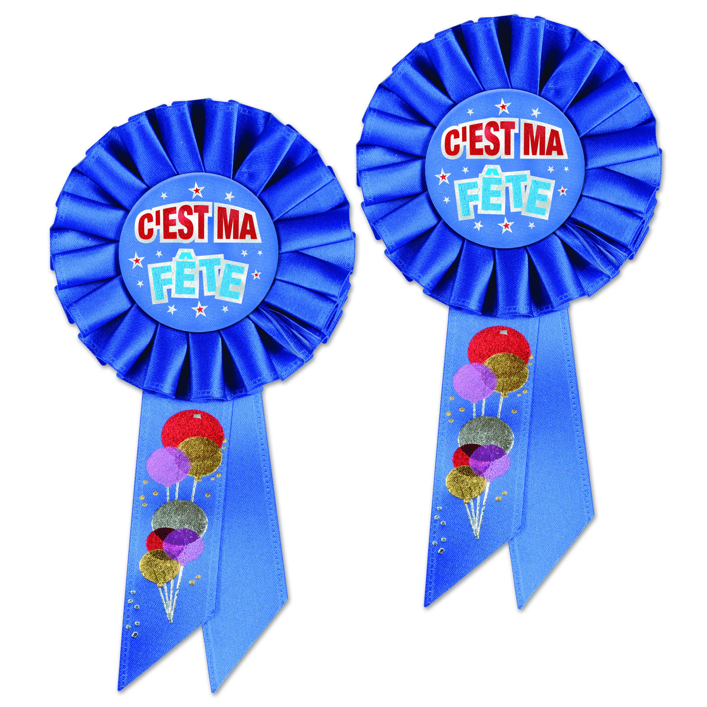 Rosette Bleu Marine Beistle SRS099F pour Fêter un Événement Proche
