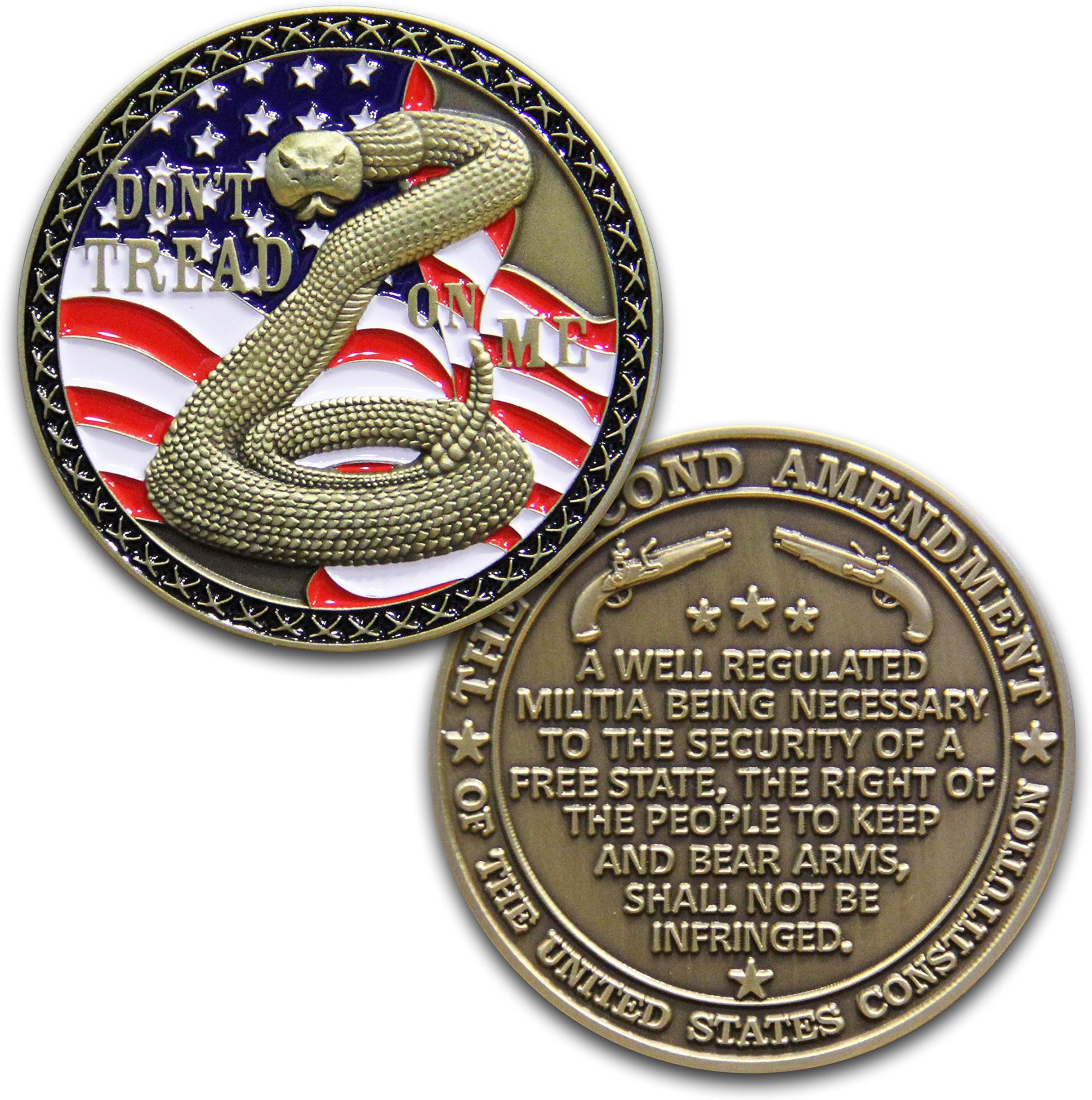 Coins For Anything, Inc 2nd Amendment Challenge Coin - Second Amendment Coin - Designed by Military Veterans!