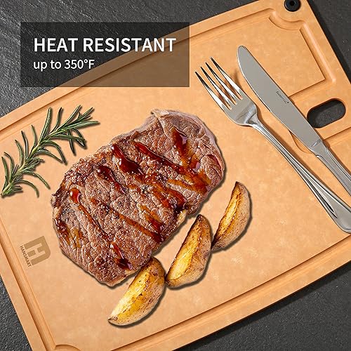 Miniatura 7 de Tabla de cortar reversible ecológica compuesta mediana y grande con asas, mamá