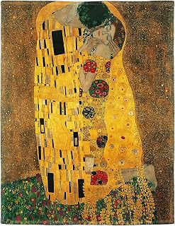 YISUMEI Decke Gustav Klimt Der Kuss Kuscheldecken Weich Flanell Fleecedecke Bettüberwurf(150x200cm)