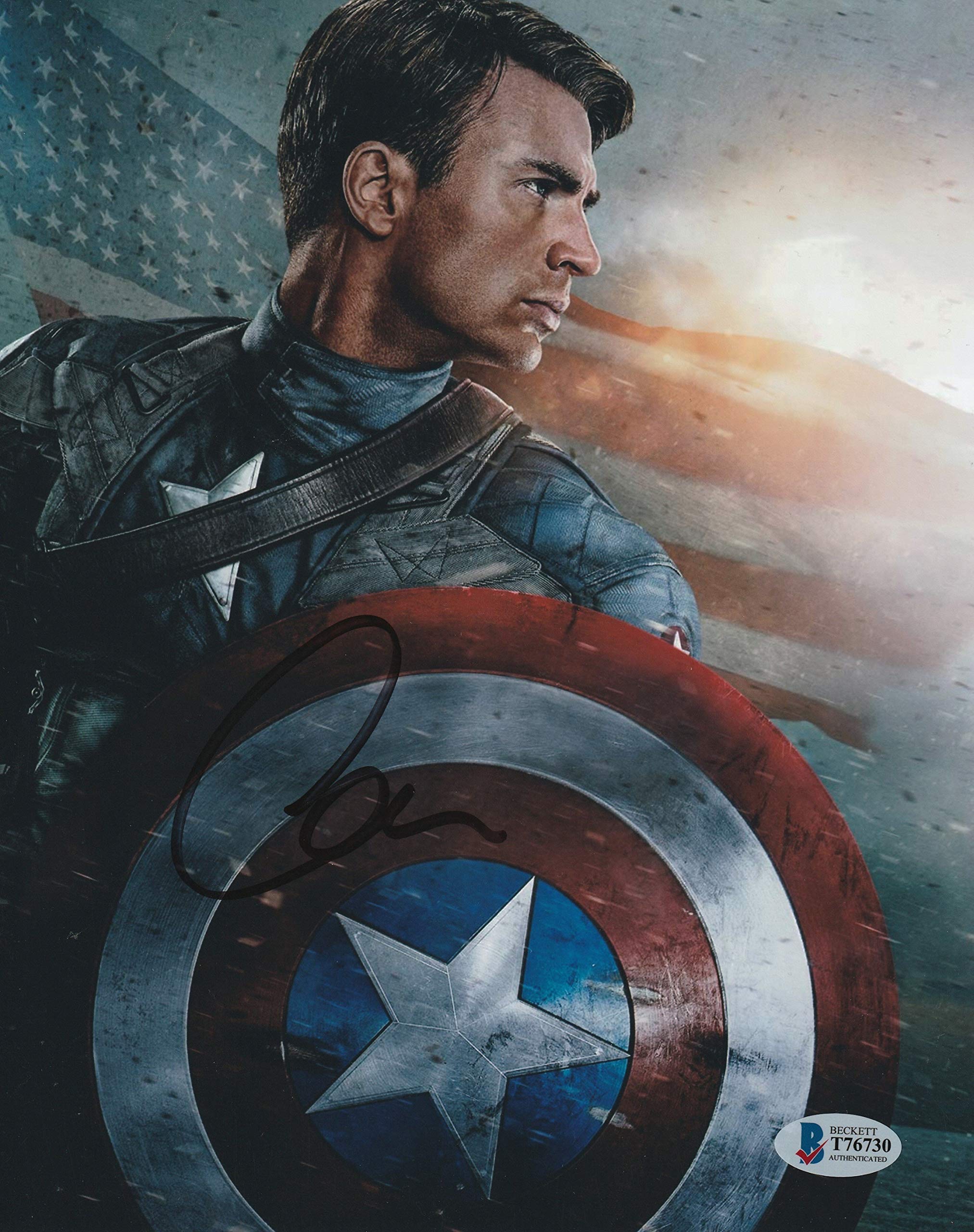 クリス・エヴァンス直筆サイズ大型写真…アベンジャーズ 【公式通販】