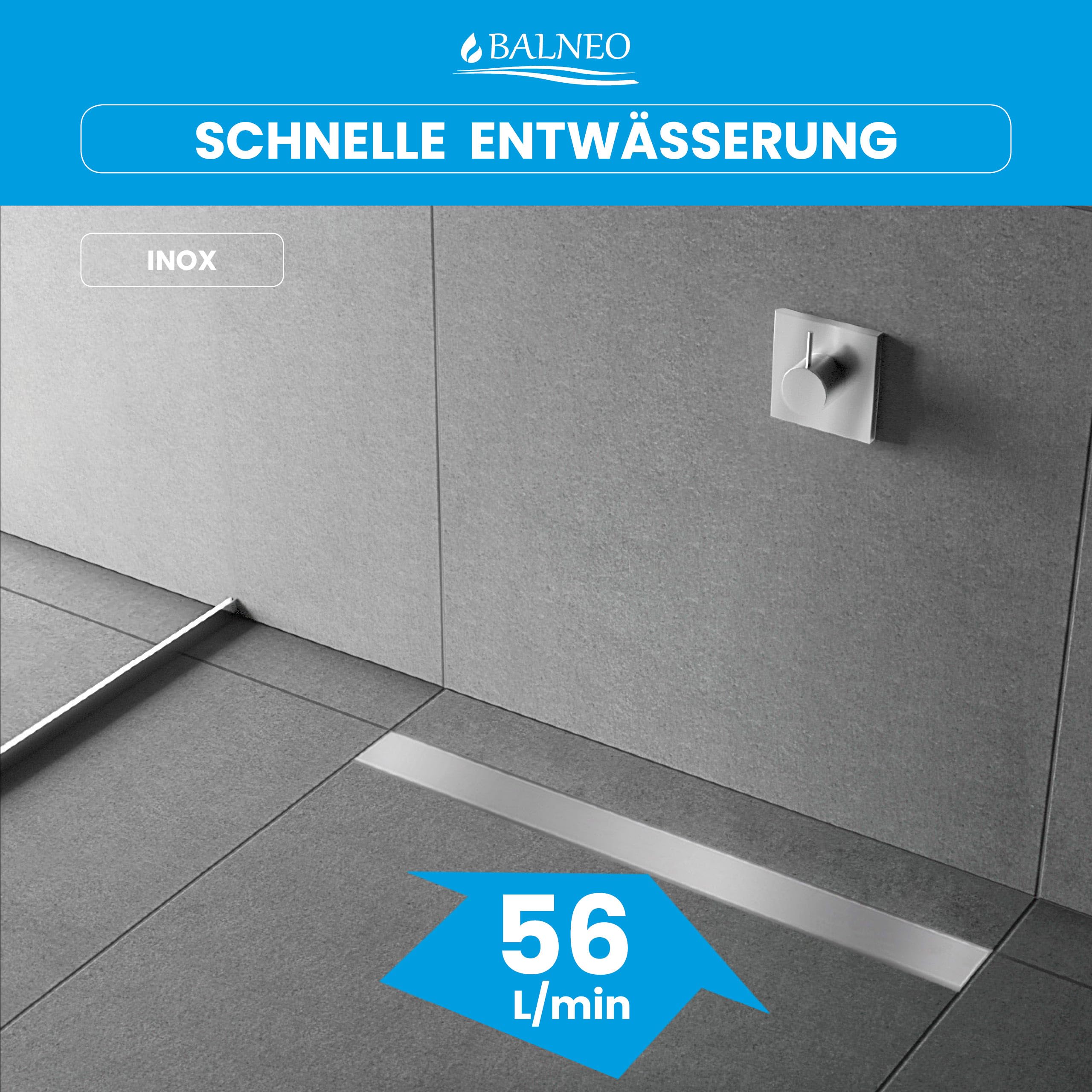 Duschrinne Balneo Duplex Next 30 cm, 2-in-1