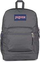 JanSport 26L Cross Town Plus Backpack, Smokey Grit | 15 inch Padded Laptop Sleeve, Water Bottle Pocket, Commuter Rucksack for Travel