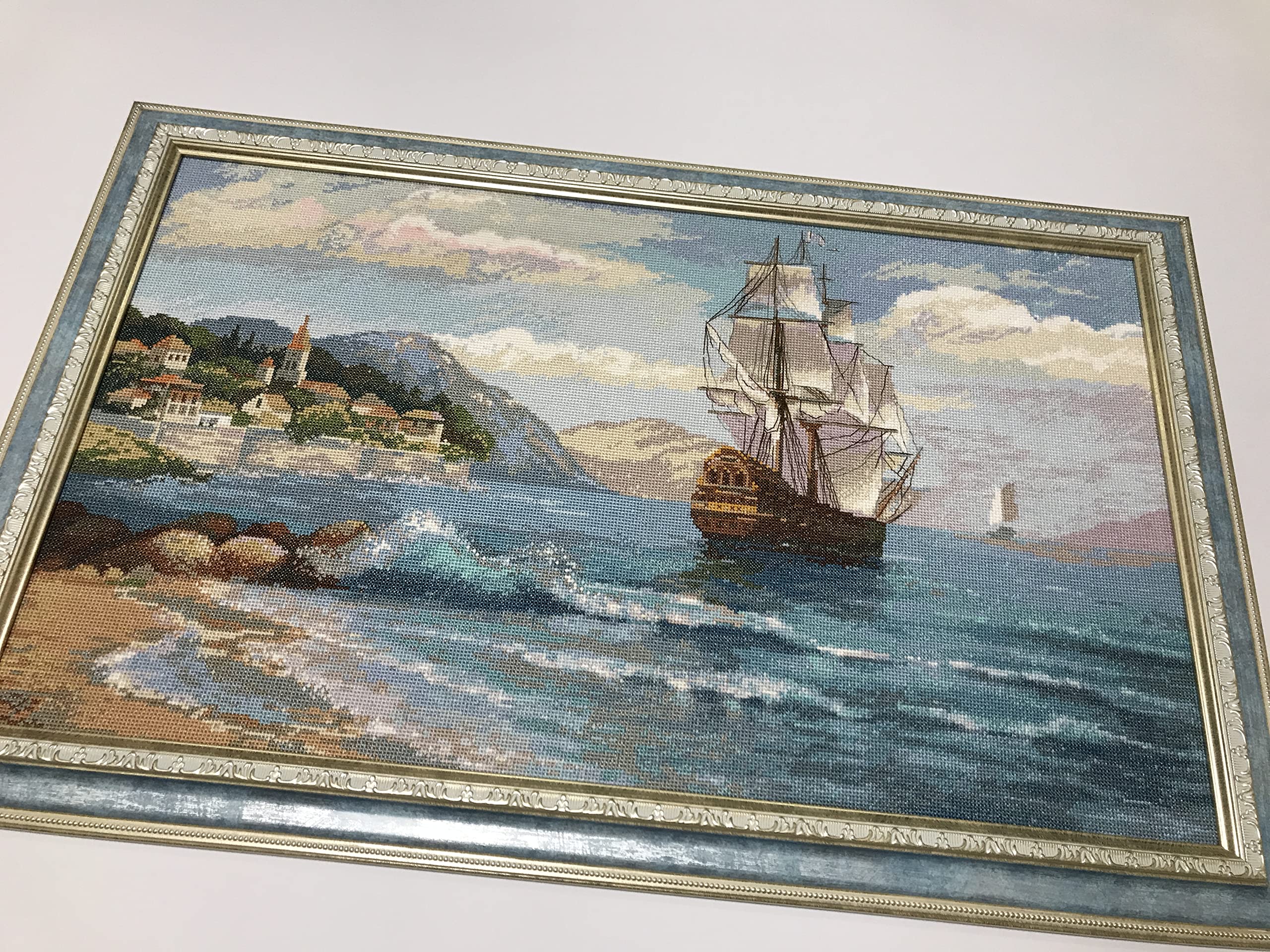 Riolis 1900 zestaw ściegów krzyżykowych, wielokolorowy, 60 x 35 cm