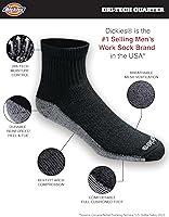 Vista 2 de Dickies Dri-tech - Calcetines para hombre con control de humedad (6, 12, 18 pares)