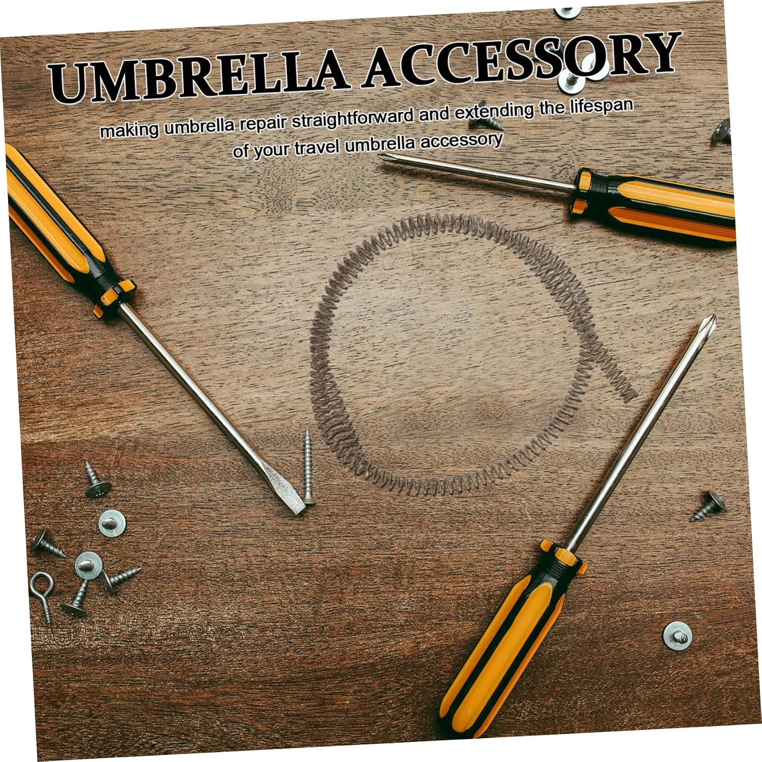 Hemobllo Auto Folding Umbrella Repair Spring, Metal Replacement Part image 5