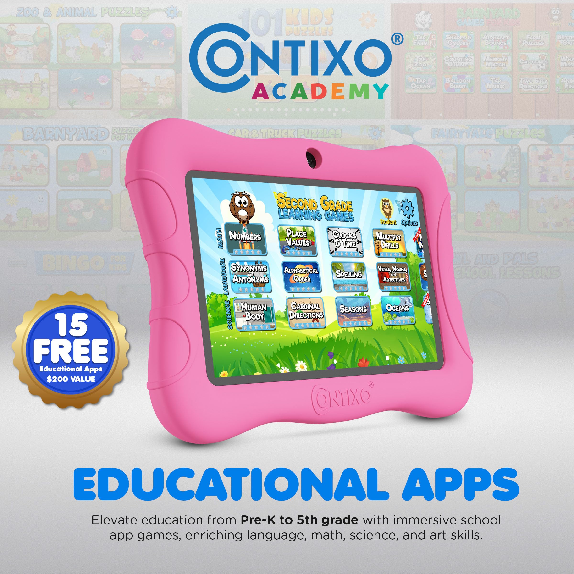 7インチ　タブレット2台セット(*^^*) Amazon.co.jp: Contixo 7インチキッズタブレットバンドル - Android