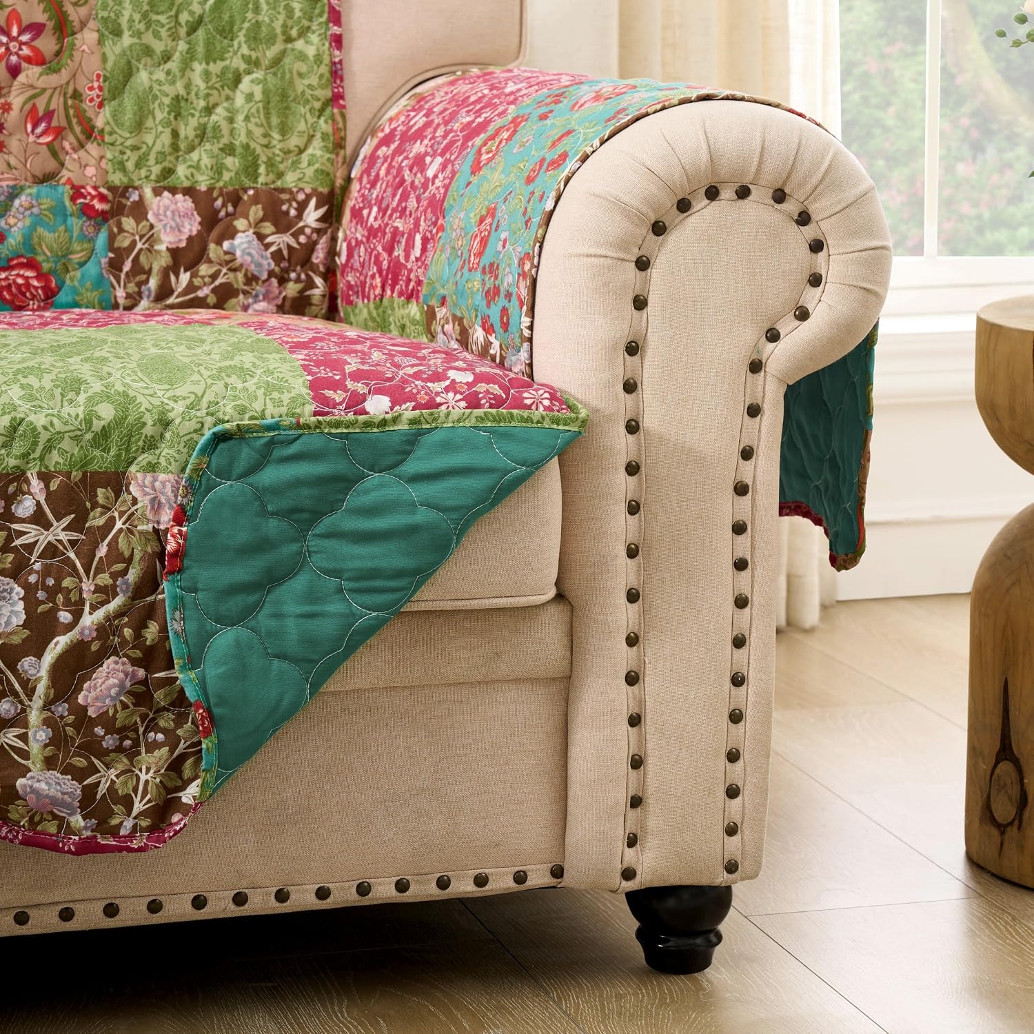 Greenland Home Fashions Danica Reversible Furniture Protector - Loveseat