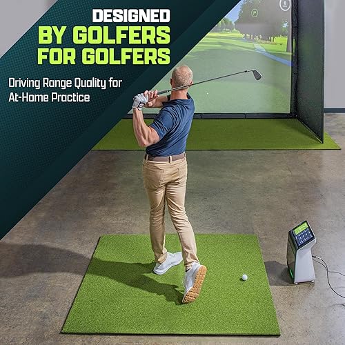 Miniatura 9 de GoSports Elite Golf Hitting Mats for Indoor/Outdoor Practice – Choose Size – Turf Driving Range Mats for Golf Simulators and Practice