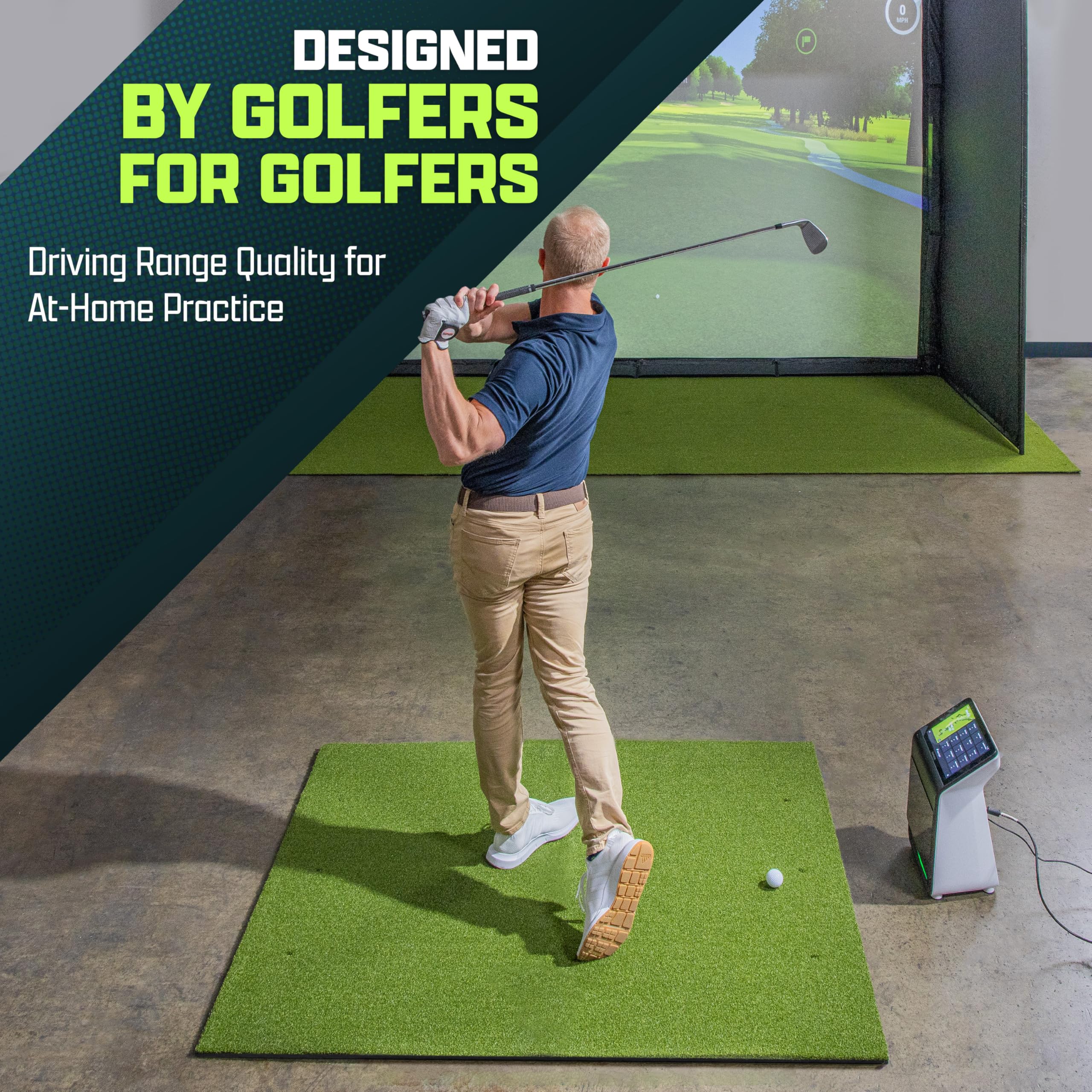 GoSports Elite Golf Hitting Mats For Indoor/Outdoor Practice - Alfombrilla de Golf para Golpear Unisex Adulto