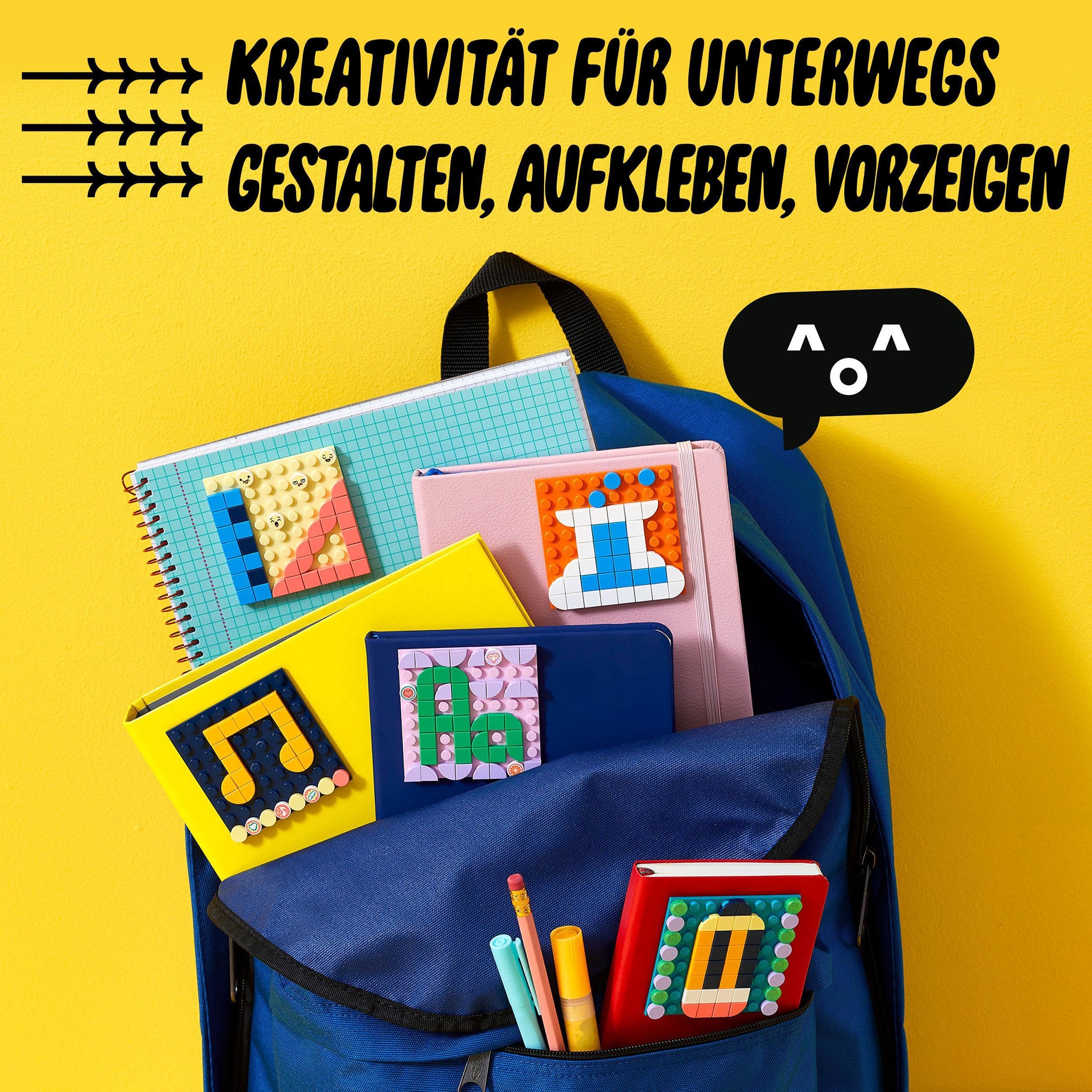 LEGO 41957 DOTS Kreativ-Aufkleber-Set, 5in1 DIY Bastelset für Kinder ab 6 Jahren, Spielzeug zum Basteln von personalisierten Mosaik-Aufklebern