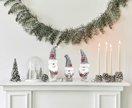 Miniatura 4 de CYNOSA 3 letreros de mesa de gnomos de Navidad, decoraciones de Navidad para el hogar, invierno, gnomos rústicos, centros de mesa, letreros de