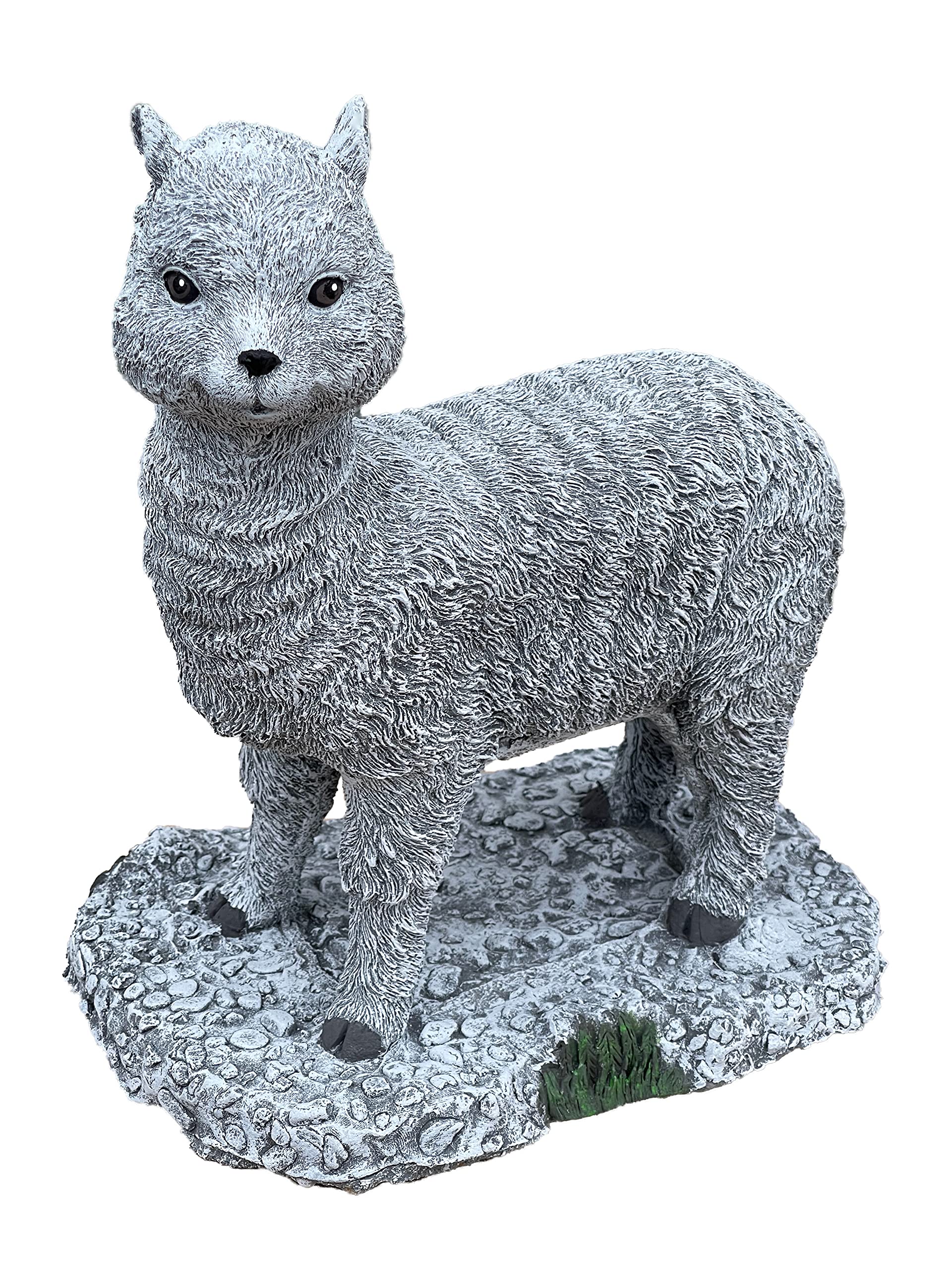 stoneandstyle Steinfigur Alpaka frostfest Steinguss Gartenfigur wetterfest