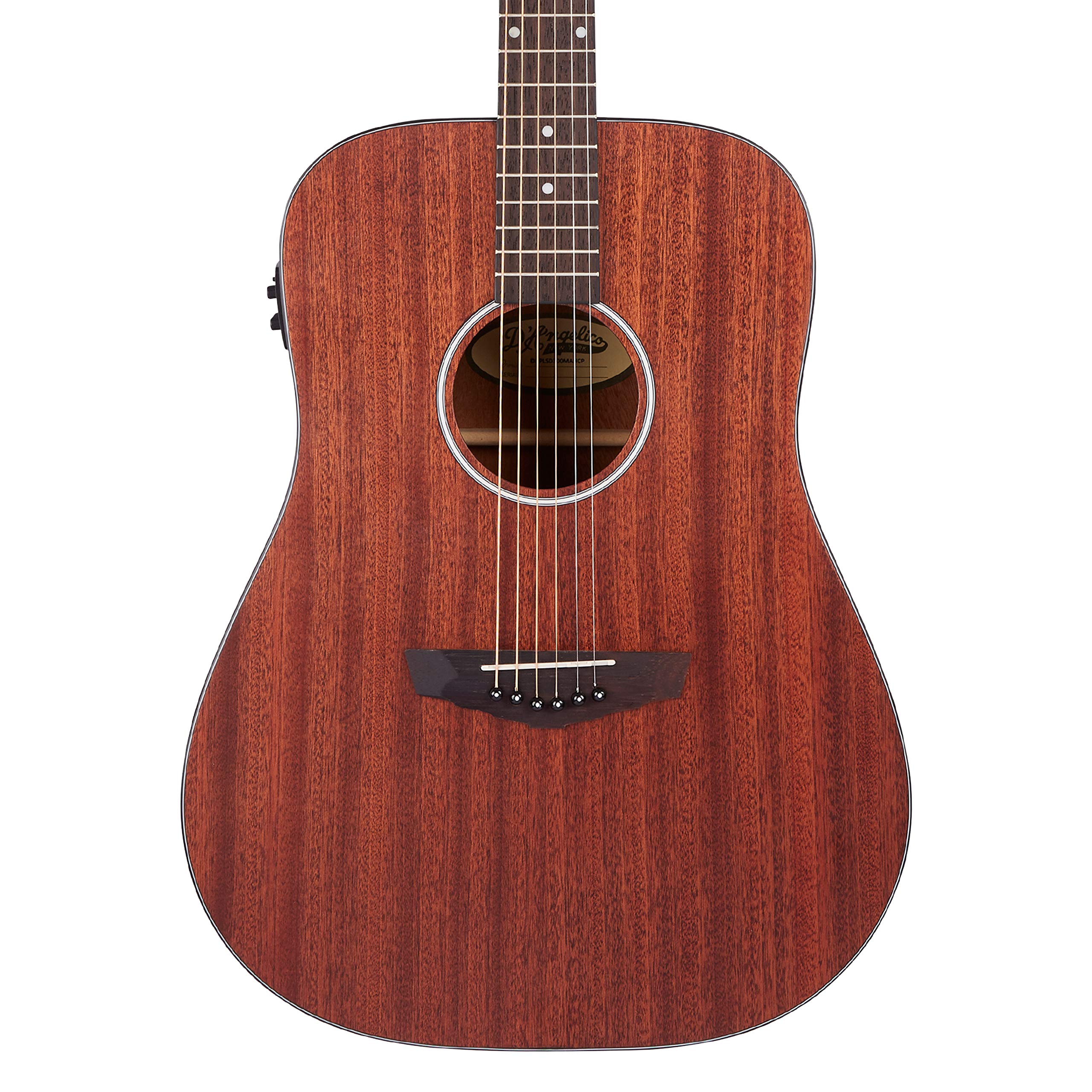 D'Angelico Premier Lexington LS Natural Mahogany Electro-Acoustic Guitar