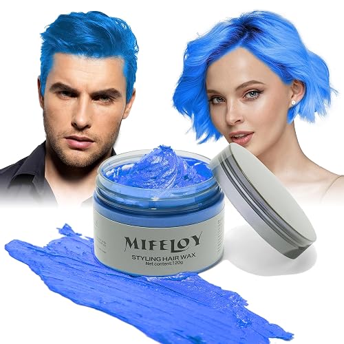 Temporary Blue Hair Color Wax 4.23 oz