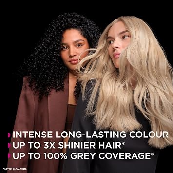 Garnier Olia Luminous Long-Lasting Hair Colour, 5.35 Rich Chocolate Brown | 100% Grey Coverage, Oil-Powered Formula, Luminous Long-Lasting Vibrant Colour, No-Ammonia, 3x Shinier Hair