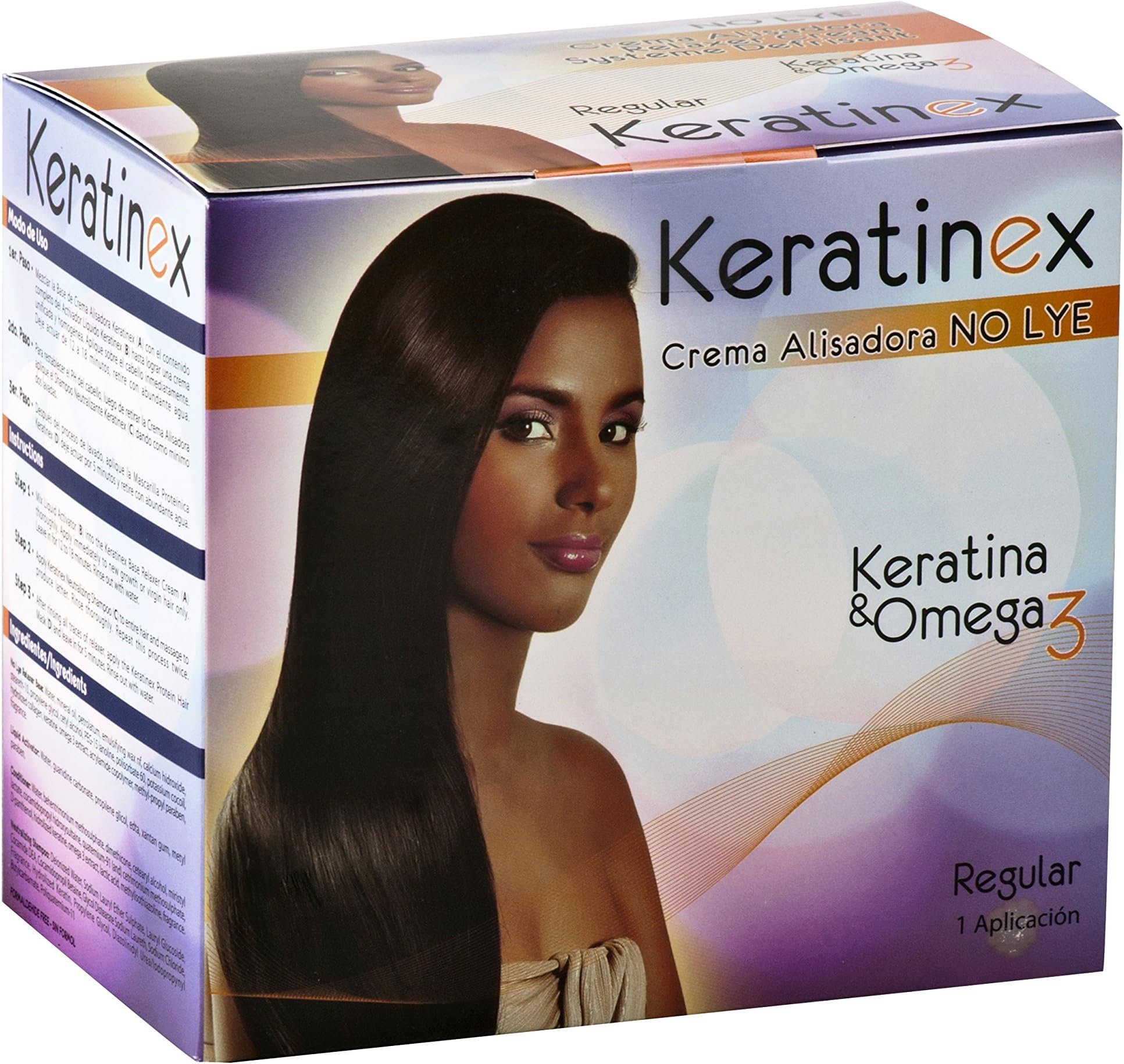 Anti Breakage Hair Relaxer Cream No Lye, 1 Kit Regular