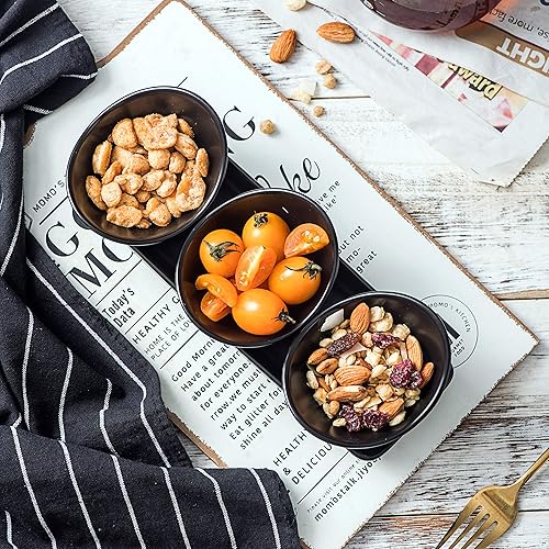 Miniatura 7 de Bruntmor Juego de 4 platos de cerámica de 10 pulgadas, aptos para microondas, horno y lavavajillas, resistentes a los arañazos, vajilla cuadrada