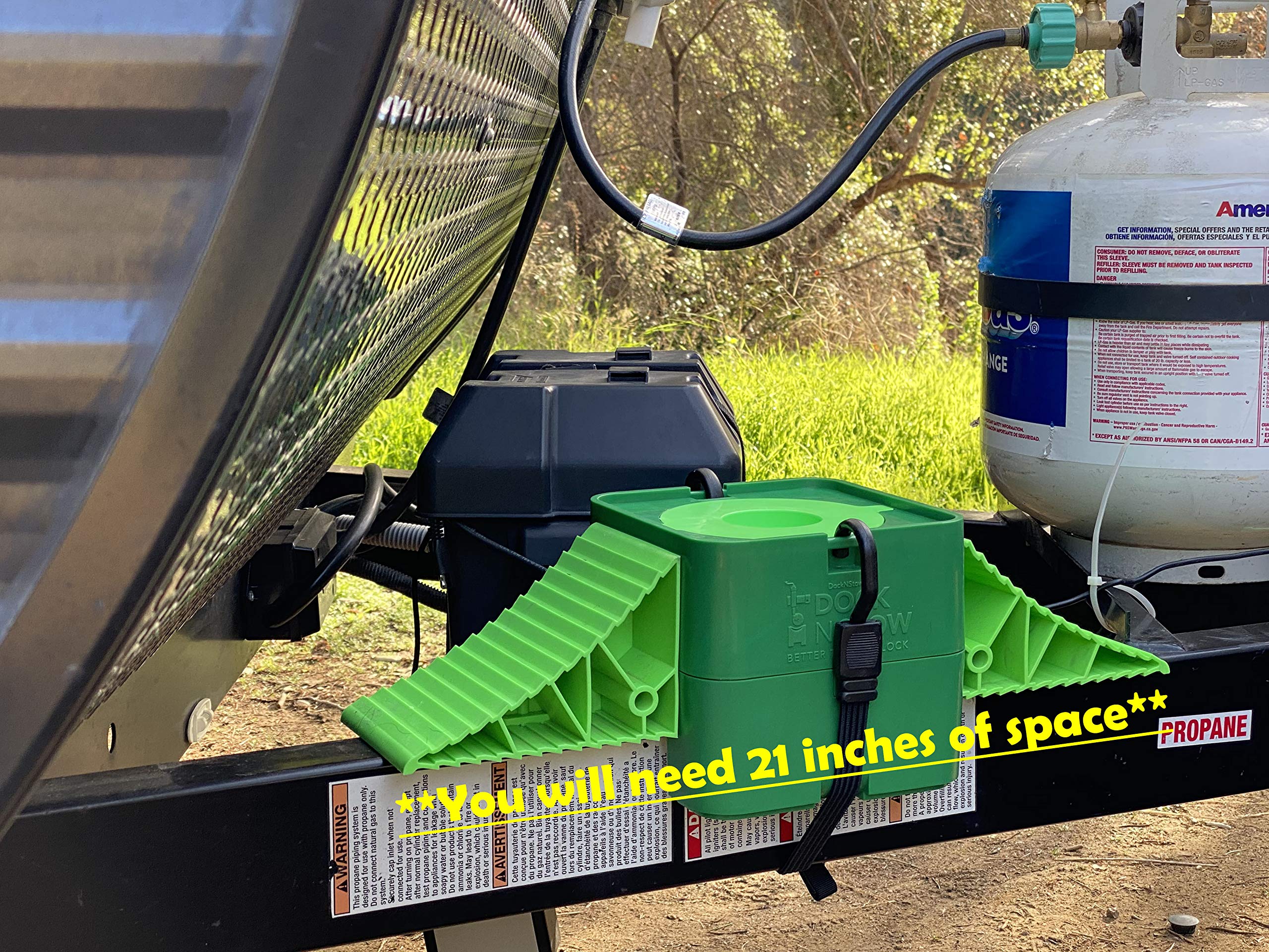 Dock N Stow Trailer Jack Stand, Stabilizer Leveling Block Store on