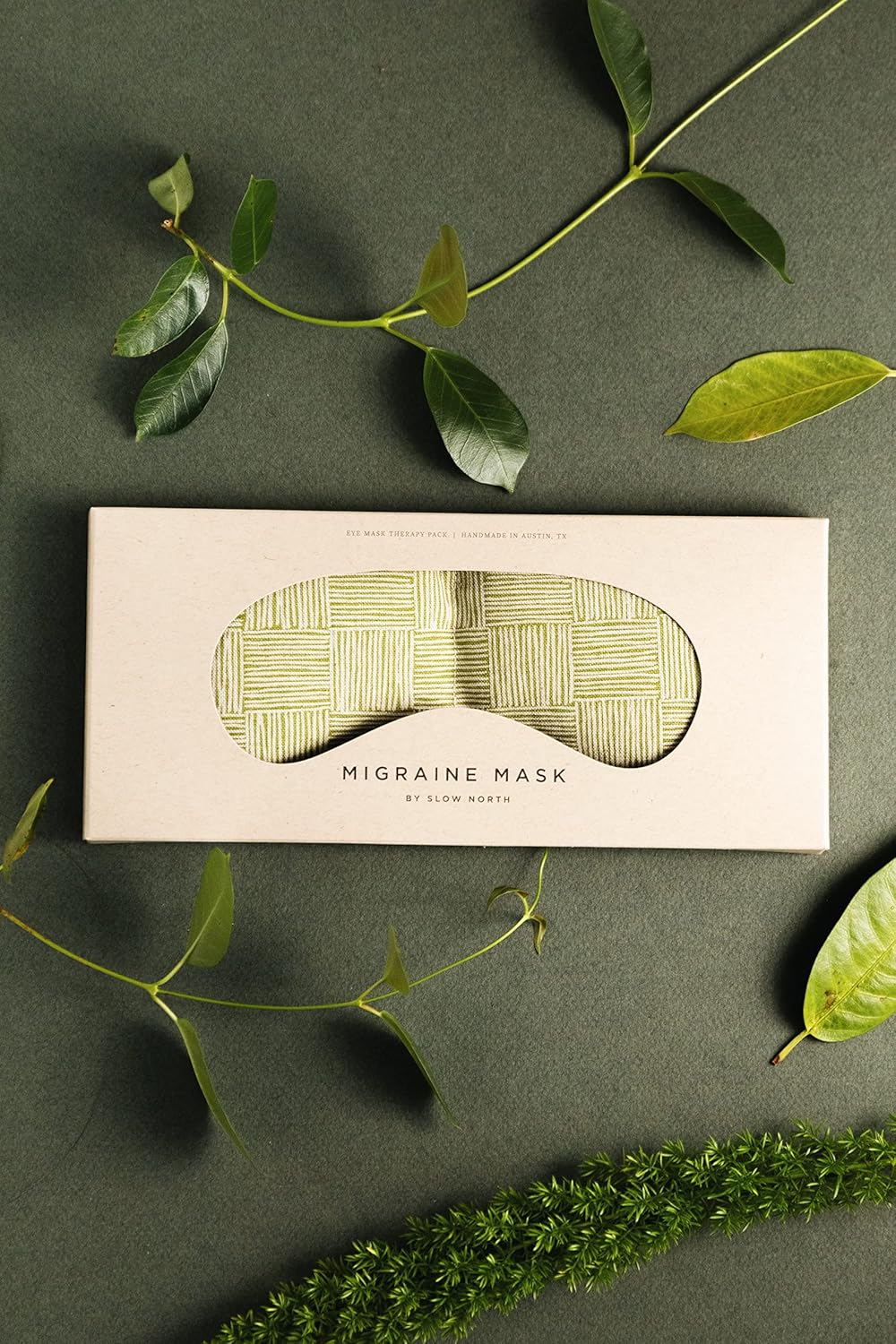 Slow North Eye Mask A Natural Remedy for Better Sleep, Reduced Eye Strain & Migraine Relief - Handmade in the USA - Hot and Cold Therapy