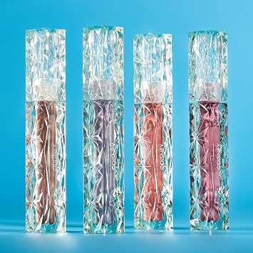 Disney Lip Gloss Collection, Belle Masion Cosmetic Makeup Set for Daily Glam for Women and Girls, Frozen, 4 Pcs