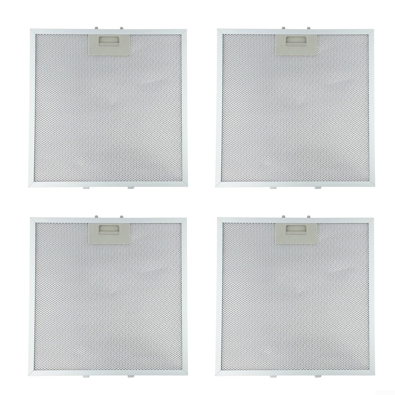 Filtro Per Cappa In Metallo Argentato 320x320x9 Mm - Universale, 5 Strati Antigrasso