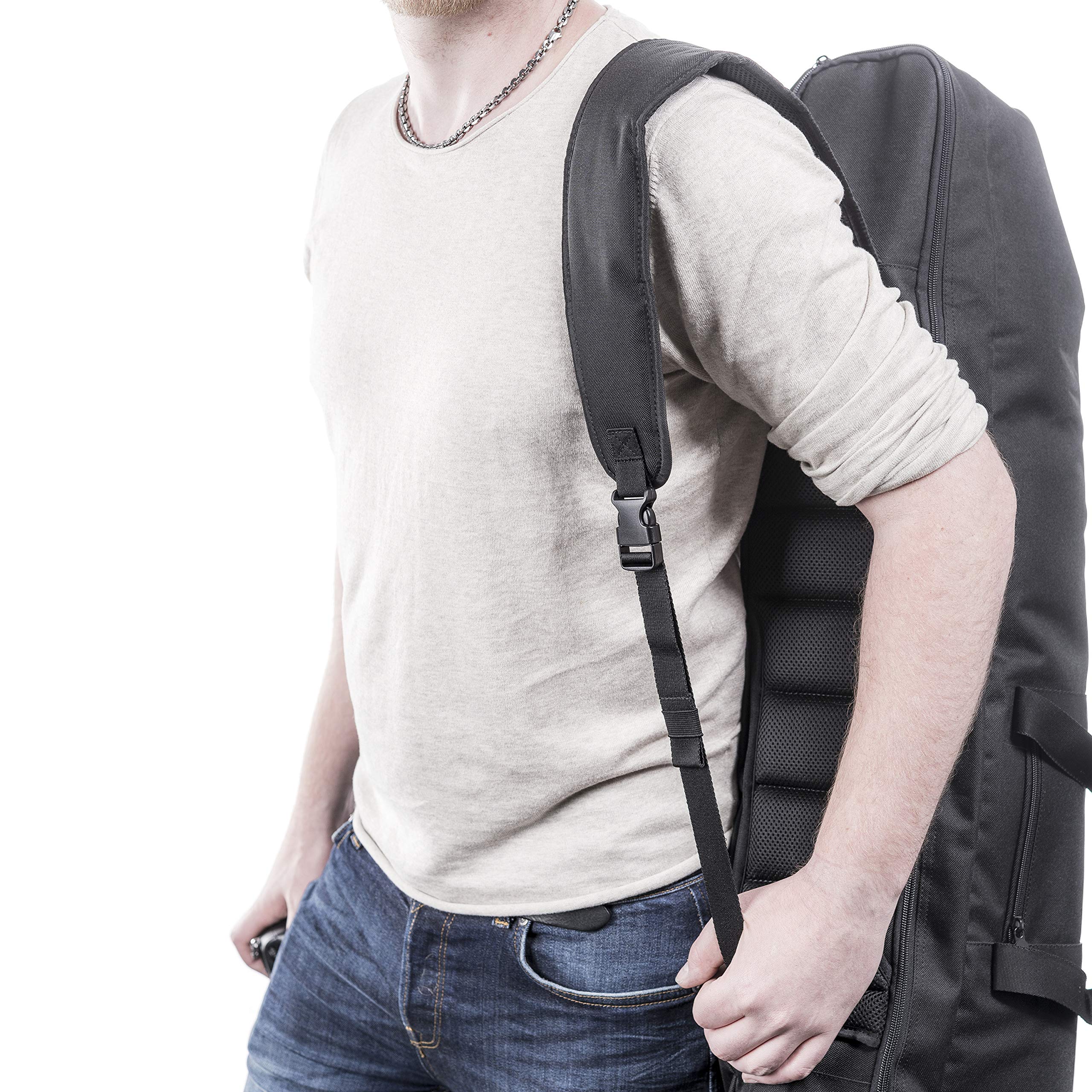 Walimex Pro Guardian Studiotasche – 1100 x 220 x 220 mm – Tasche für Foto Equipment – mit Trenner, Polsterung, Gurt und Reißverschlüssen – Perfekter Schutz für Studioblitze und Kameras