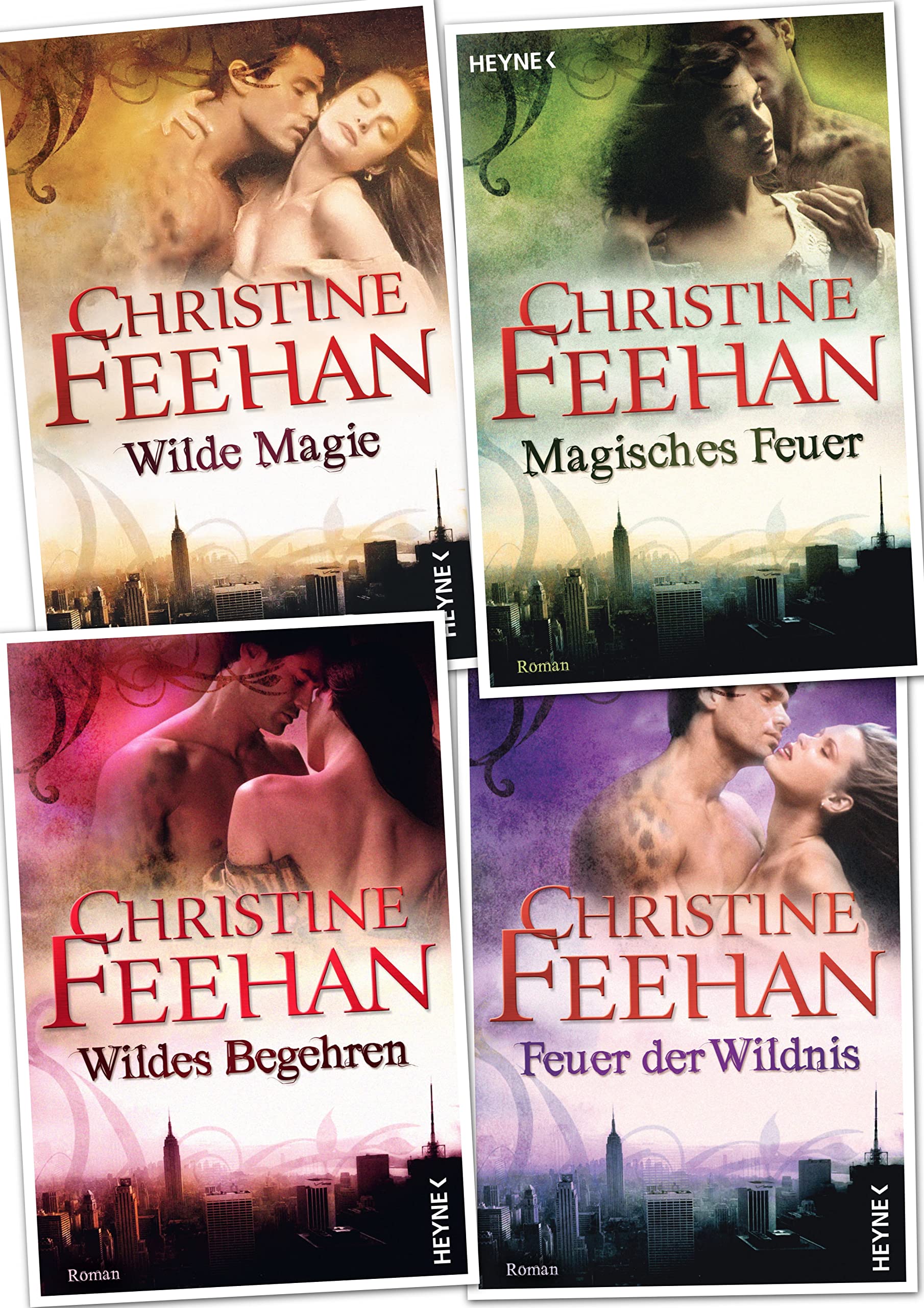 Christine Feehan, Die Leopardenmenschen Saga, Band 1,2,3,4 (Die Leopardenmenschen-Saga)