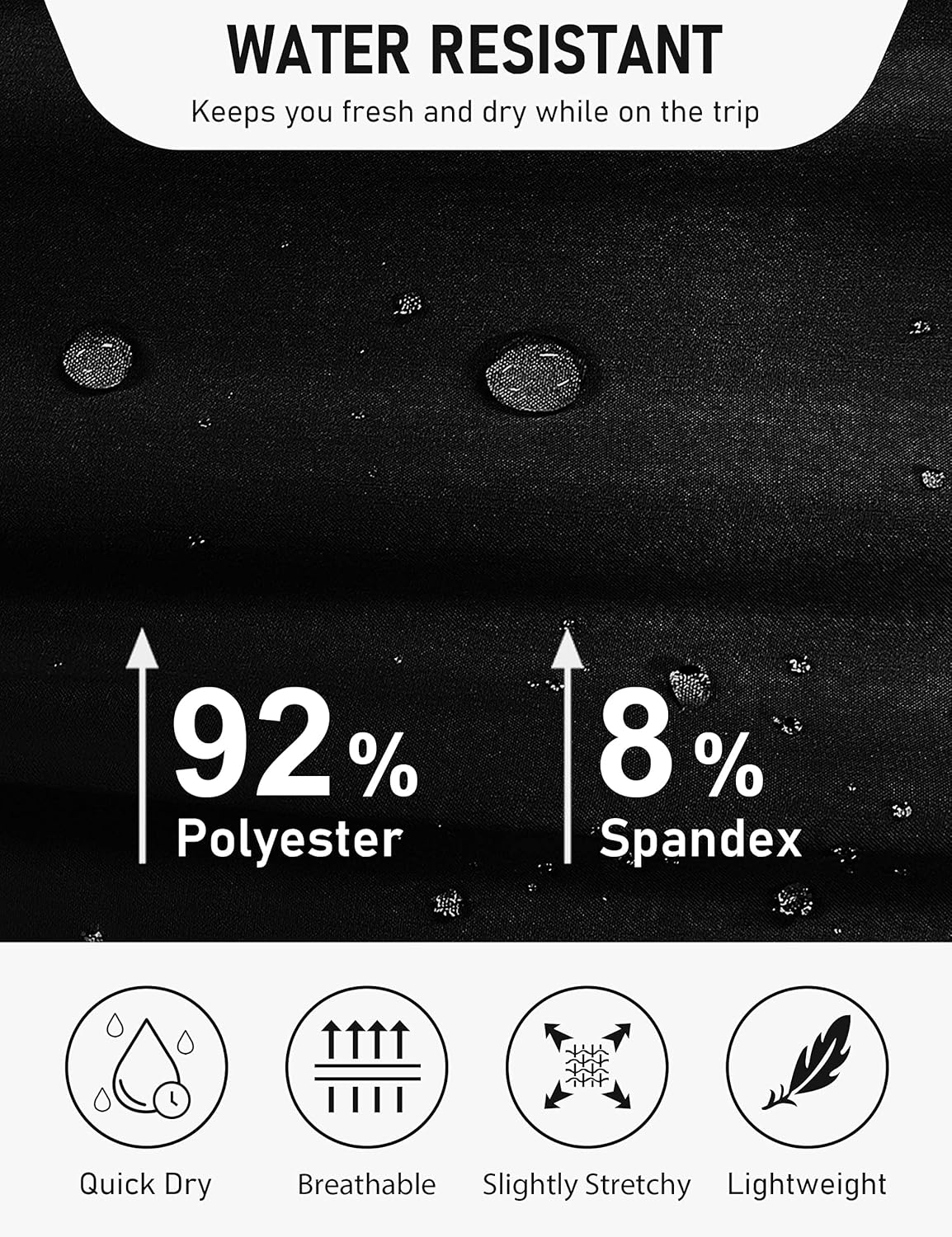 Miniatura 5 de MoFiz Pantalones de senderismo para mujer, ligeros, de secado rápido, con bolsillos con cremallera