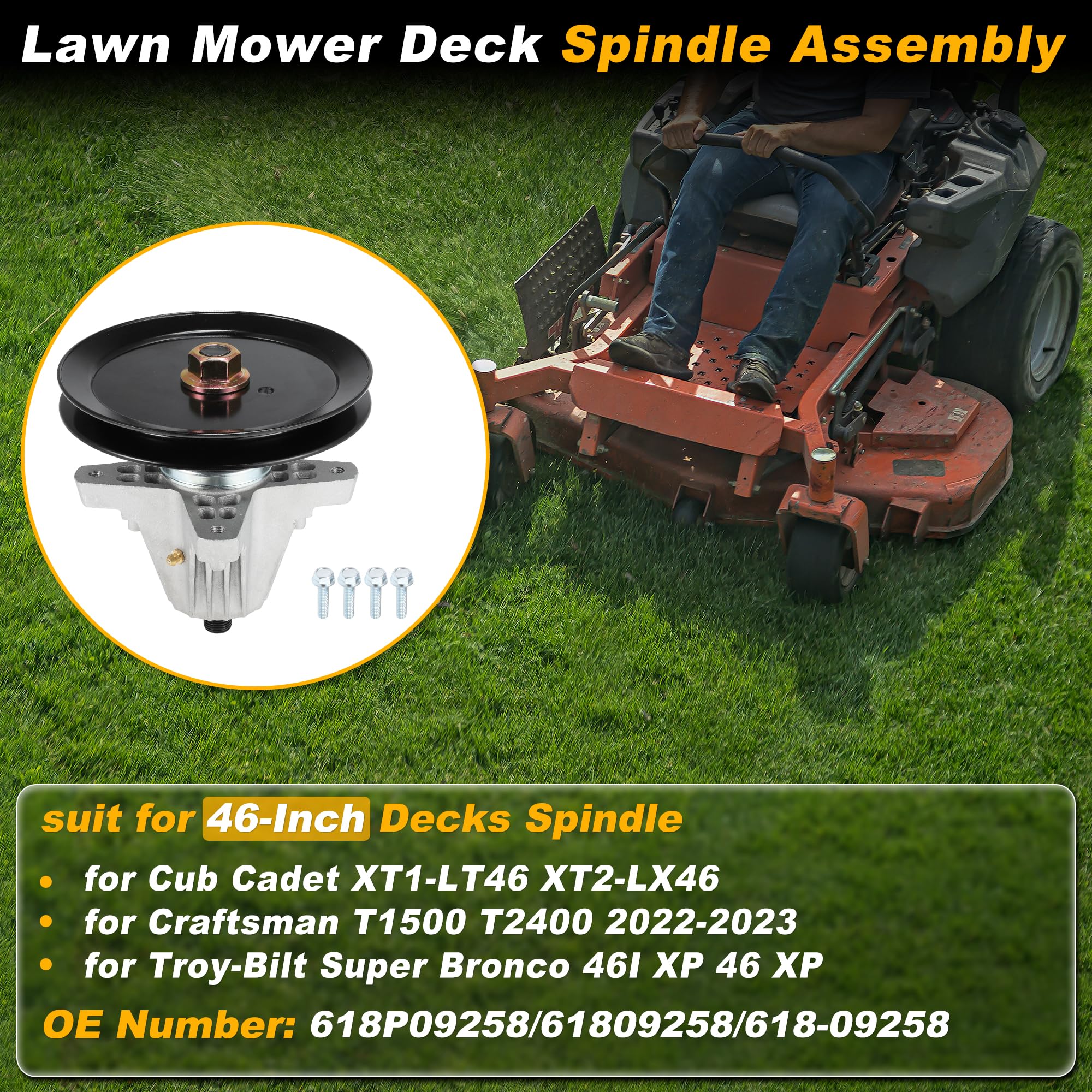 Amazon.com : FUELHOOD 618-09258 Lawn Mower Deck Spindle Assembly