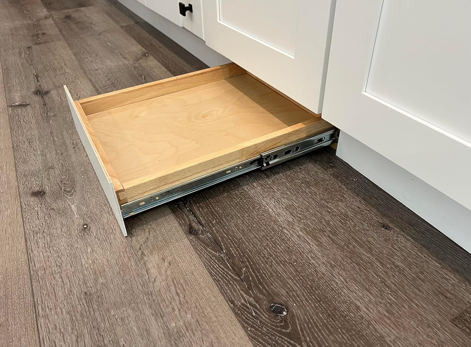 Lanae Toe Kick Drawer Hidden Drawer for 18"-36" Wide Base Cabinets (Fits 30" Wide Cabinets)