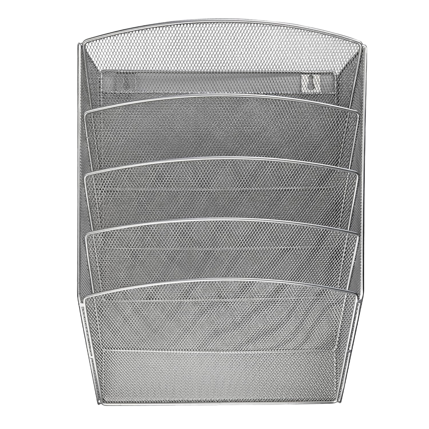 Netuno Wall File Holder Silver Metal Organiser A4 43.5 X 7.8 X 30.8 Cm 17.1 X 3.1 X 12.1 Inch Office School Home Modern Durable - View #4