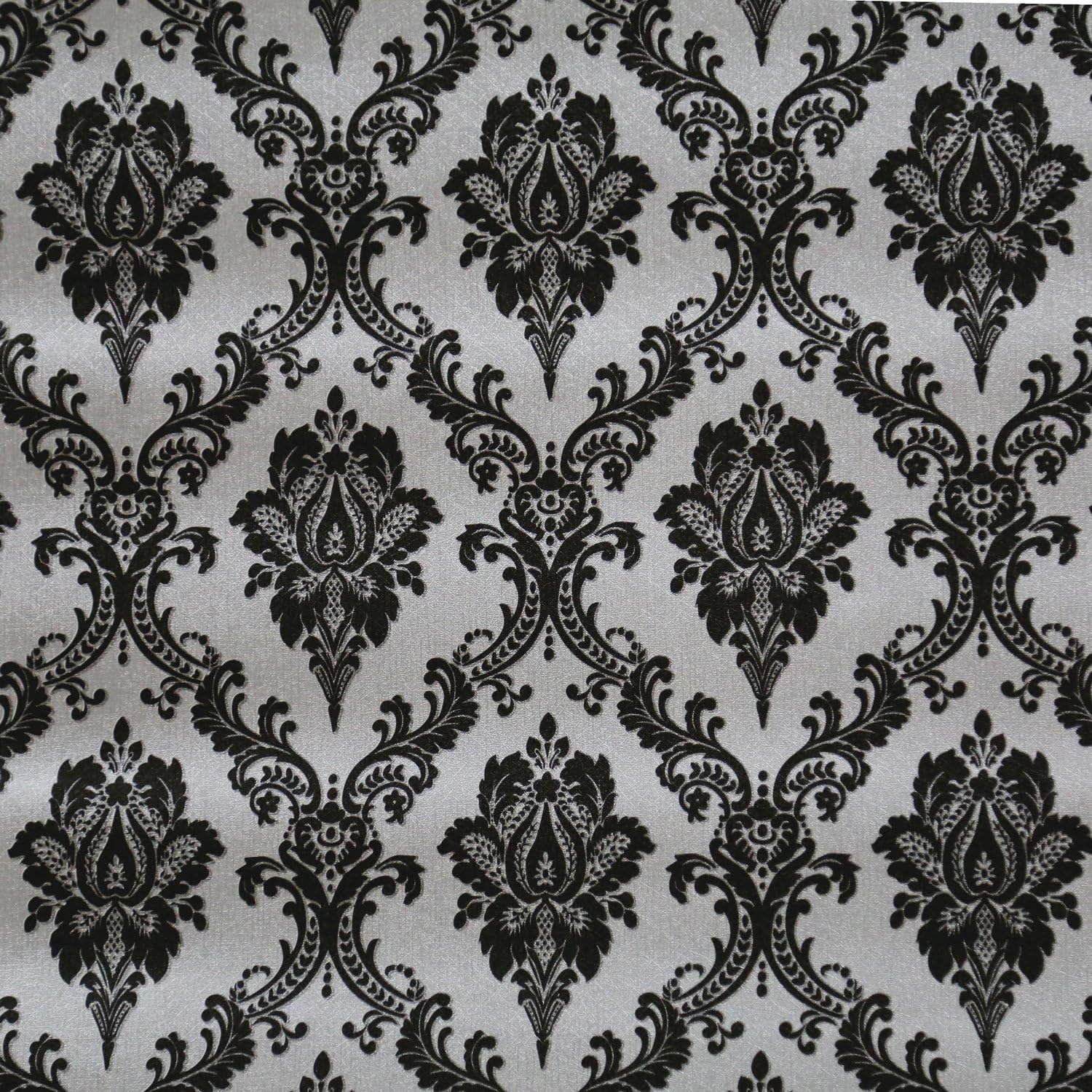 Blooming Wall Black Damasks Peel&Stick Wallpaper SelfAdhesive Wall