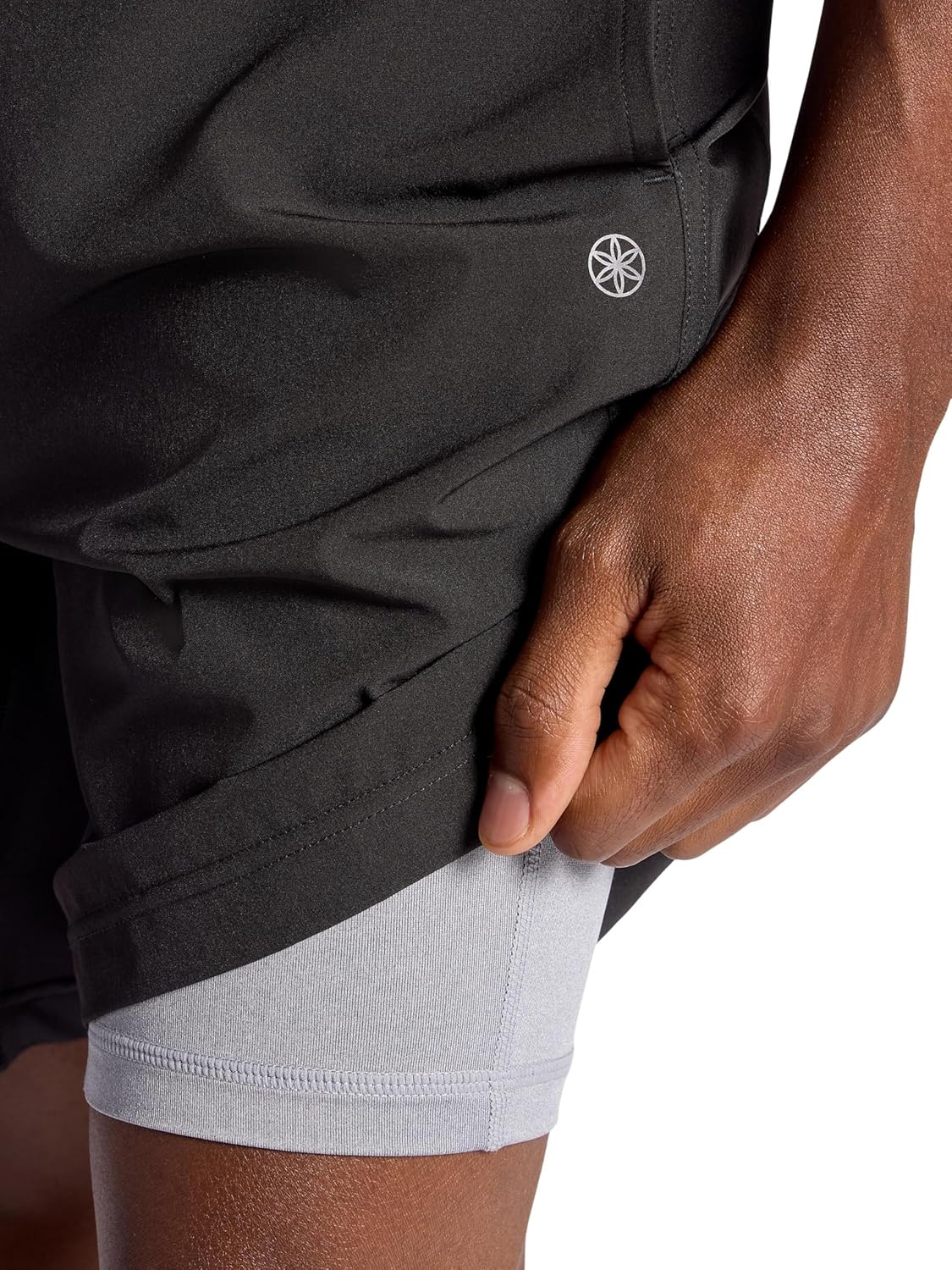 Gaiam Men's Upside 7” Short with Liner, Standard Fit, Stretch Lightweight Material, Moisture-Wicking - Image 5