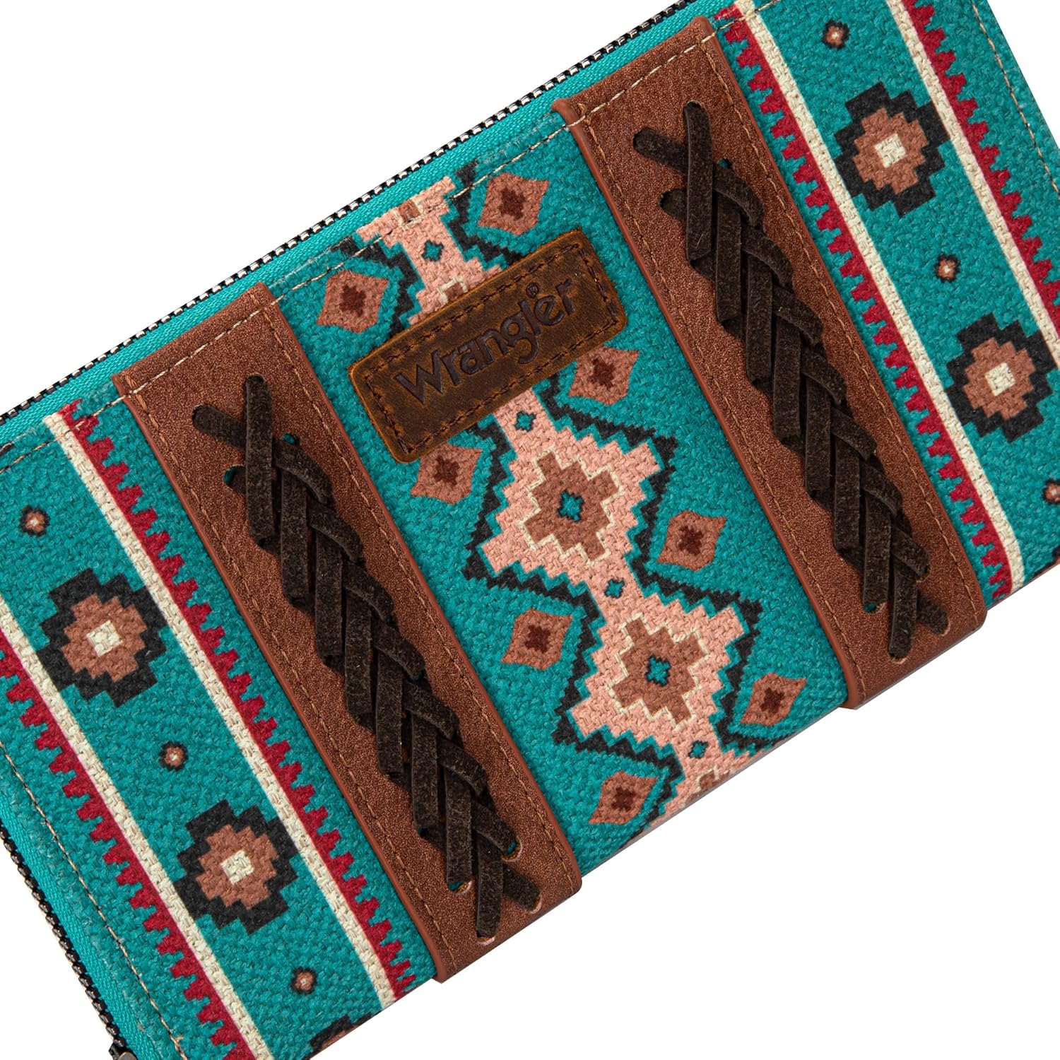 Wrangler Wallet Purse for Women Western Aztec Clutch Wristlet Wallet with Credit Card Holder - Image 3