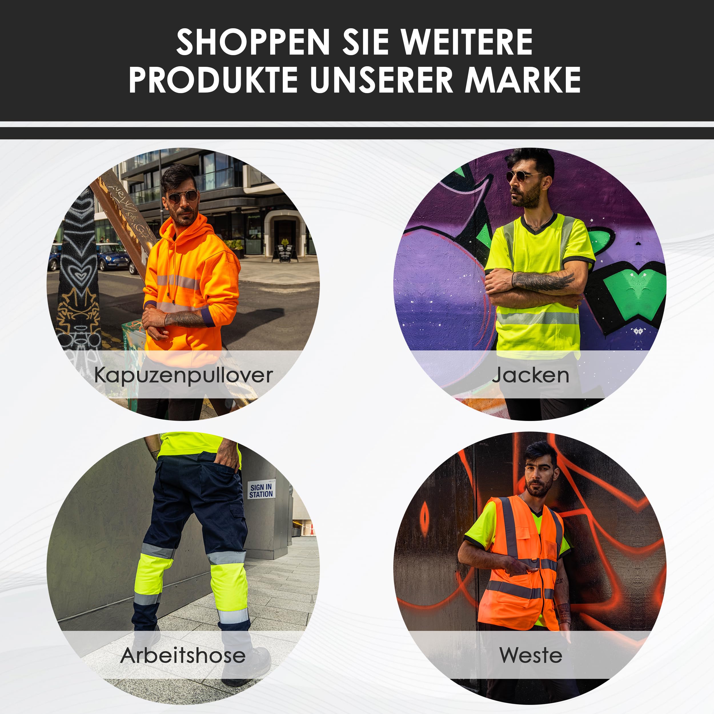 T-Shirt Haute Visibilité - Réfléchissant - Tee-Shirt de Protection de Sécurité - Avertissement - Hi-Vis - Orange/Marine - L