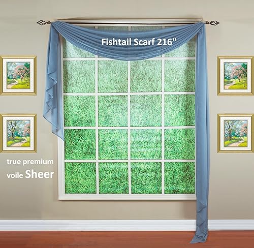 Vista 642 de Today's Curtain - Cortina Emelia de gasa original, panel de 84 pulgadas, negro, 60 pulgadas de ancho x 84 pulgadas de largo