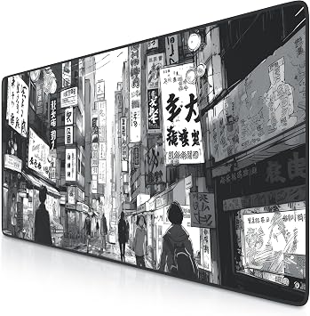 TITANWOLF - XXL Mouse Mat - Mouse Pad 900 x 400 x 3mm  Speed Gaming Mouse Pad - Extra Large - Table Mat Large Size - improved Precision and Speed   Design Manga