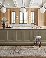 Vista 93 de Loloi Jean Stoffer Katherine Collection KES-02 Ocean/Coral 2'-7'' x 10'-0'', .25" Pile Height, Runner Rug