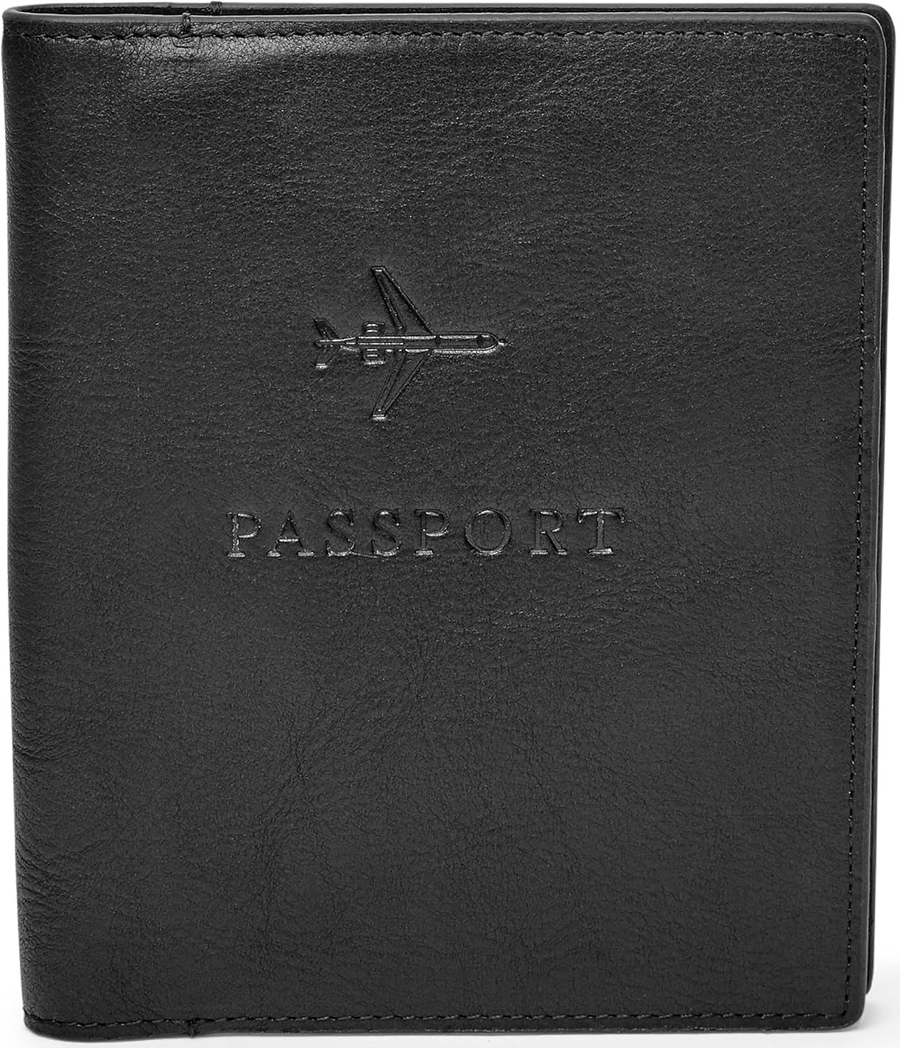 Miniatura 4 de Fossil Cartera de cuero para pasaporte con bloqueo RFID para hombre