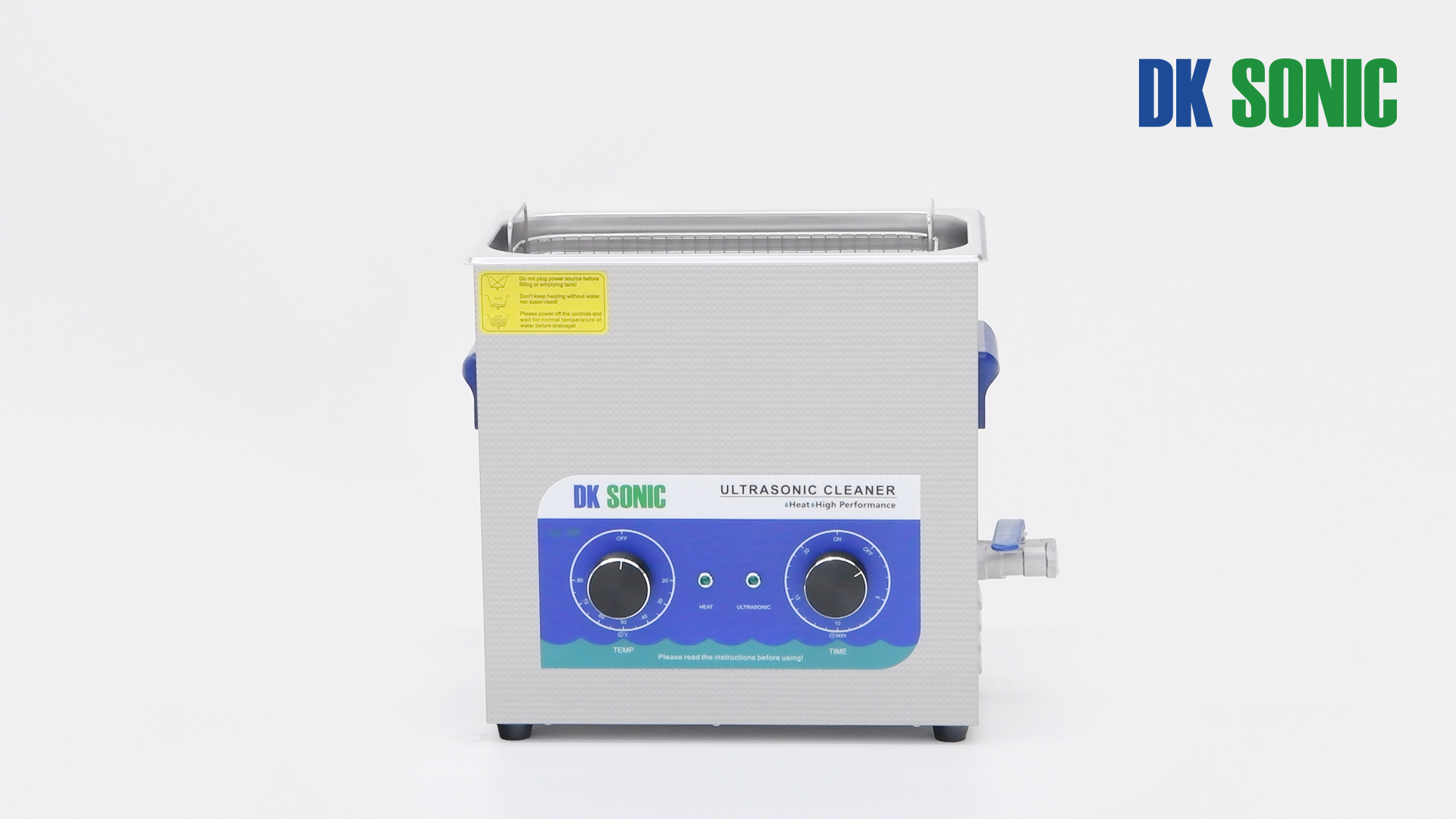 Image of DK SONIC Ultrasonic Cleaner,6L 180W Sonic Cleaner with Heater&Mechanical Timer,Ultrasonic Carburetor Cleaner for Cleaning Gun,Engine,Carburetors,Chains(Include Basket)