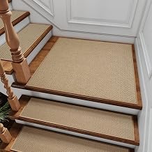 YDKGL Square Stair Treads for Wooden Steps Non Slip Brown 30"x30" 1PCS
