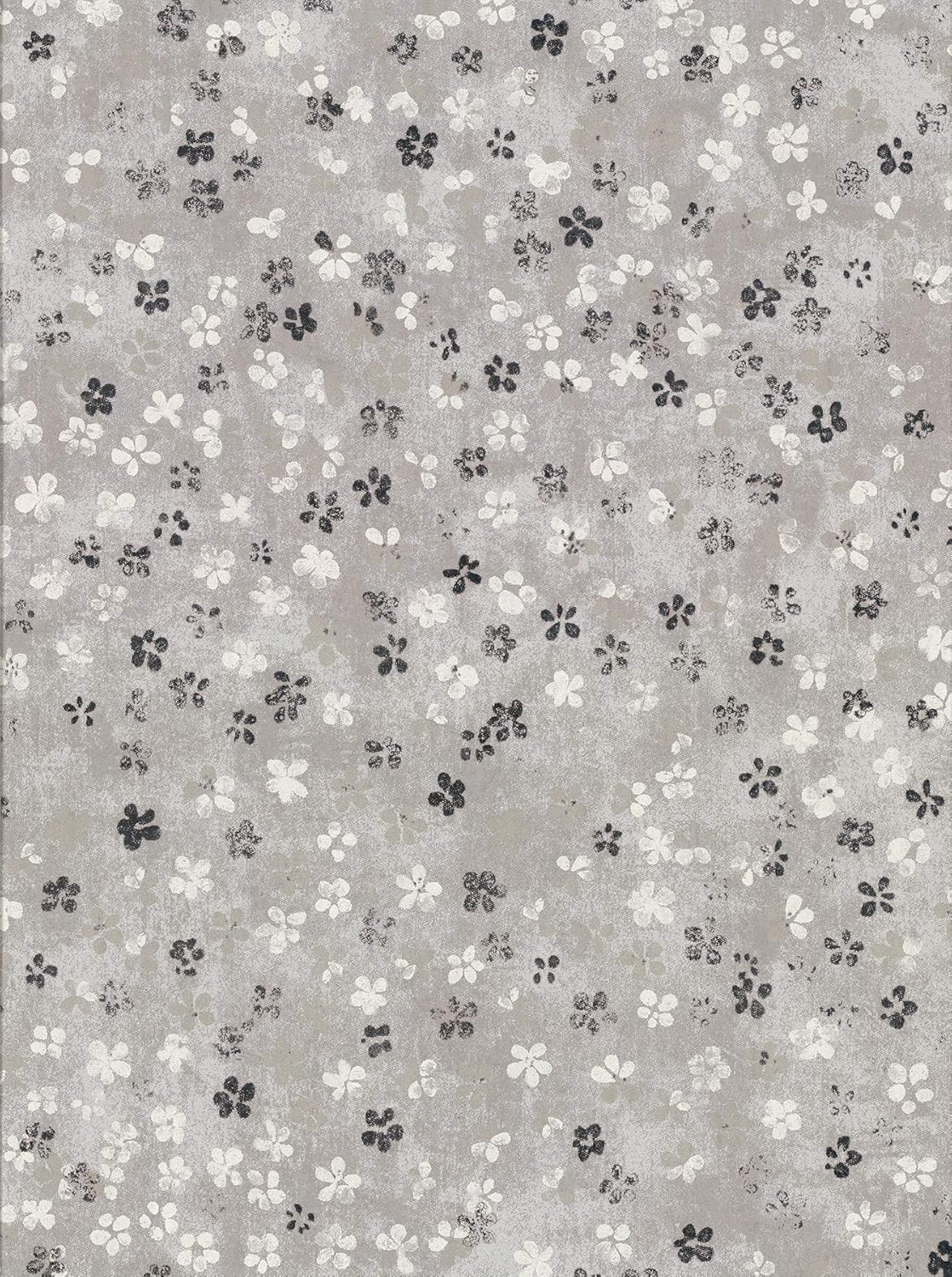 Brewster Home Fashions 2904-00207 Cosima Grey Miniature Floral Wallpaper
