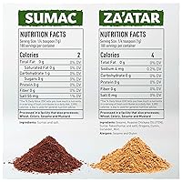 Vista 2 de Eastanbul Juego de zumac y zaatar, especias de zumac de 6.4 onzas y especias Zaatar de 6.4 onzas, paquete doble, dúo esencial, condimento Za'atar