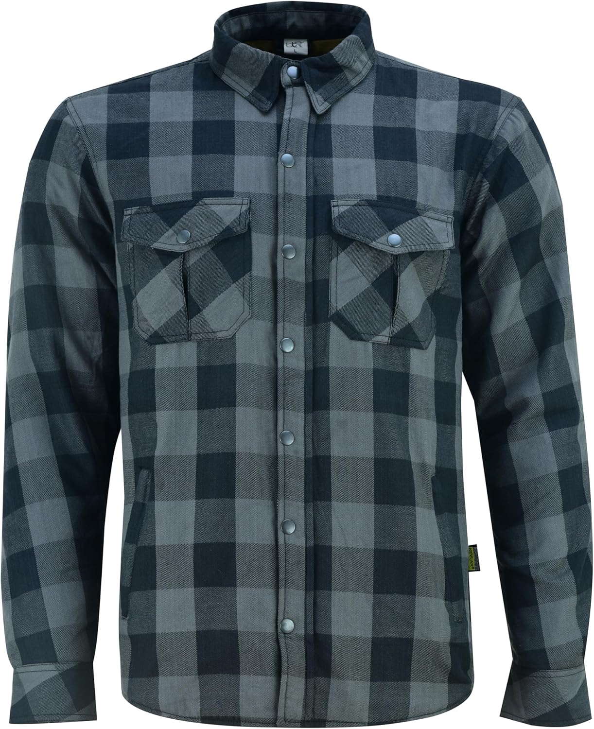 Motorcycle Shirt Men – CE Armored Riding Flannel with Shoulder, Elbow & Back Protection – Summer Biker Gear