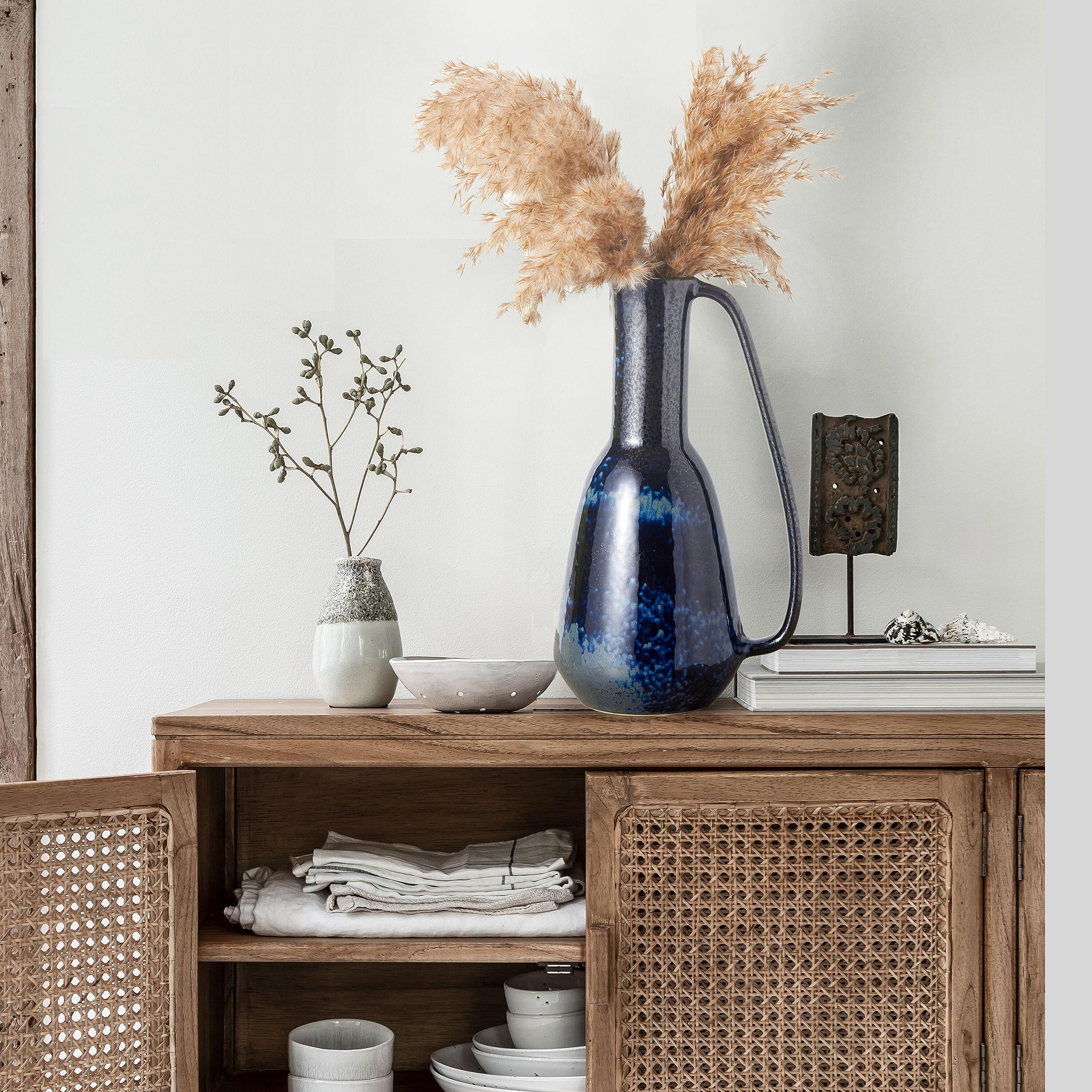 Amazon.co.jp: BlossoME 装飾セラミック花瓶 12インチ アクセント釉薬