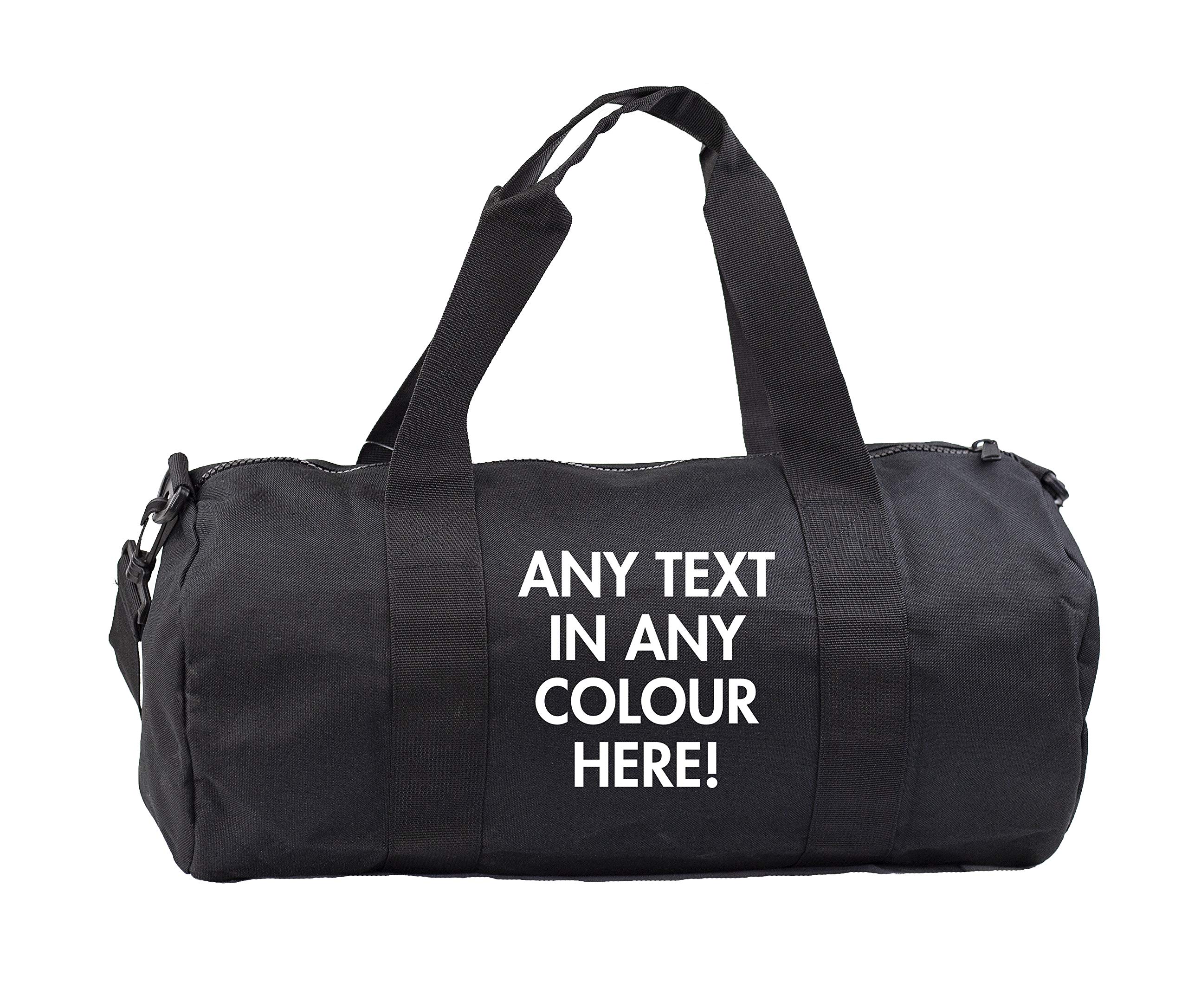 Hippowarehouse Personalised Gymwear Gym Duffle Cylinder Uniform Kit Bag 50 x 25 x 25cm 20 litres