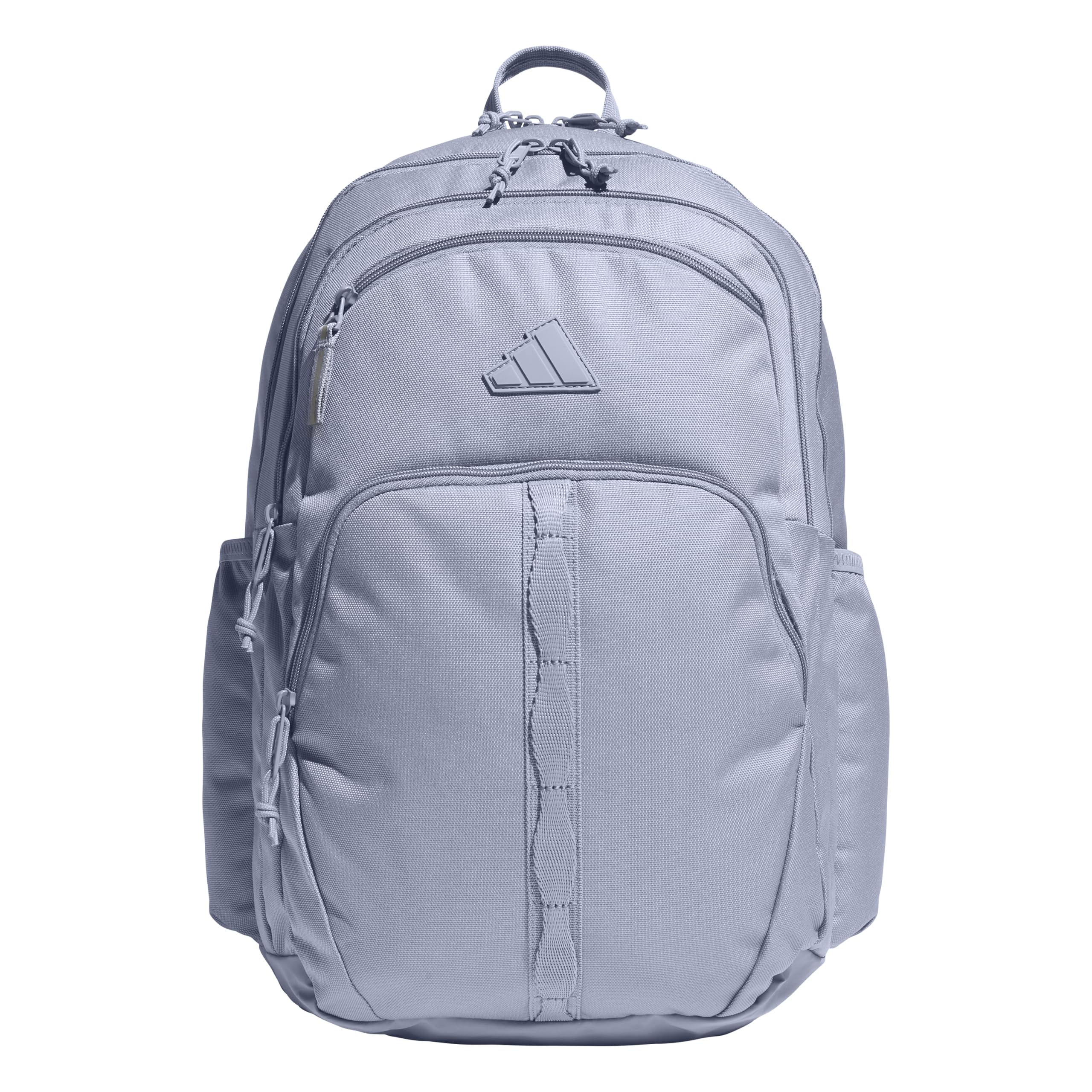 adidas Prime School Backpack 37L | Padded 17-In. Laptop Sleeve, Water-Bottle Pockets, LoadSpring Carry, Rolls With Your Suitcase, School Gym & Travel Ready One Size Silver Violet Purple/Grey Four/7b
